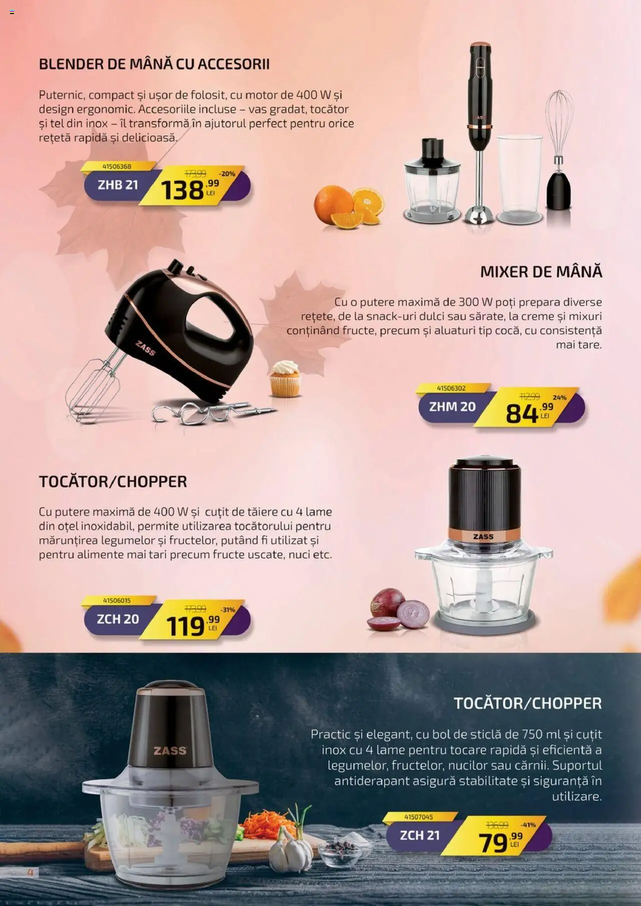 Catalog Carrefour 23 Septembrie - 26 Octombrie 2025 | Pagina 4 | Produse: Blender, Mixer, Cuțit, Nuci