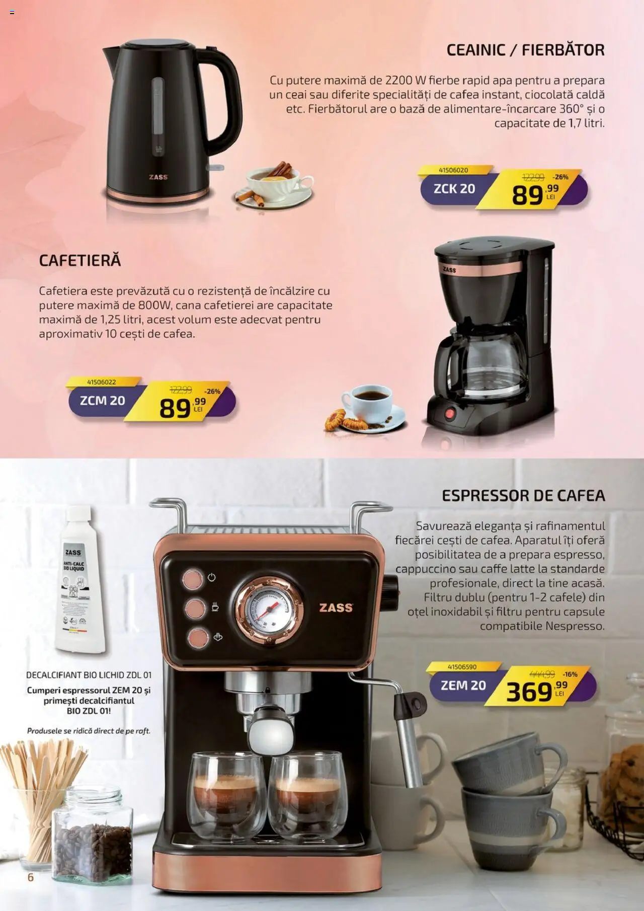 Catalog Carrefour 23 Septembrie - 26 Octombrie 2025 | Pagina 6 | Produse: Şerit ödül, Espressor, Ceainic, Apă