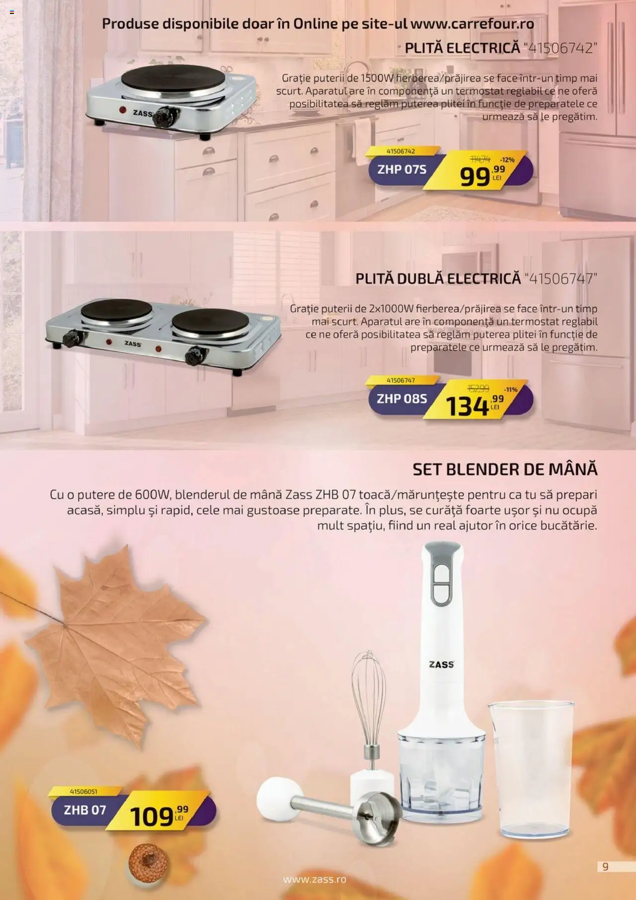 Catalog Carrefour 23 Septembrie - 26 Octombrie 2025 | Pagina 9 | Produse: Blender, Plită