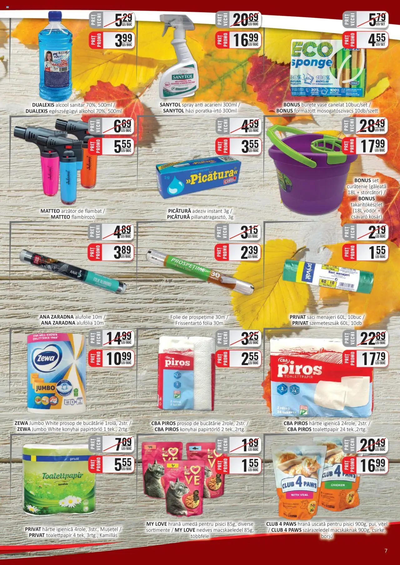 Catalog CBA 1 - 14 Octombrie 2025 | Pagina 7 | Produse: Saci menajeri, Bucătărie, Burete, Adeziv