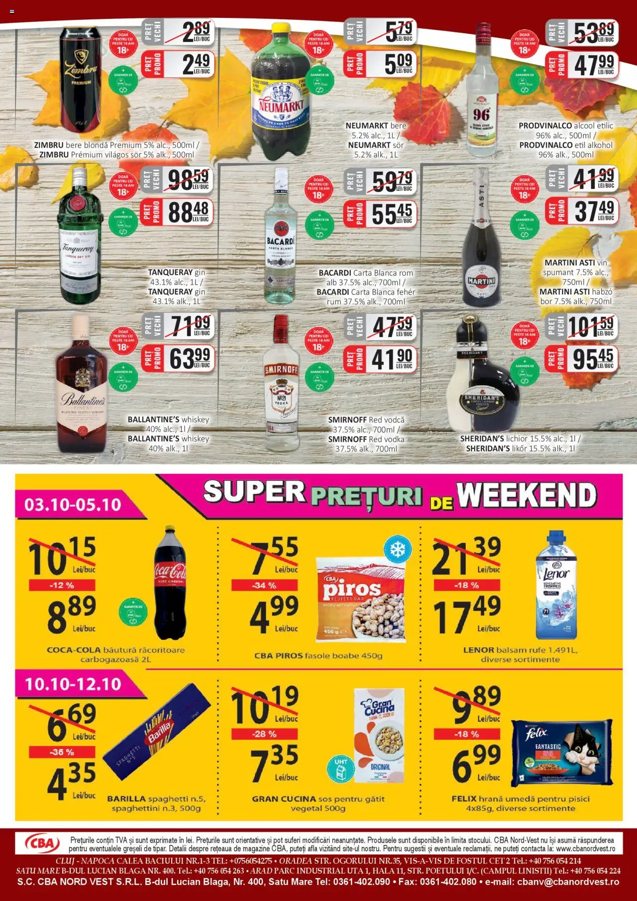 Catalog CBA 1 - 14 Octombrie 2025 | Pagina 8 | Produse: Su ısıtıcı, Yulaf, Vodka, Sos