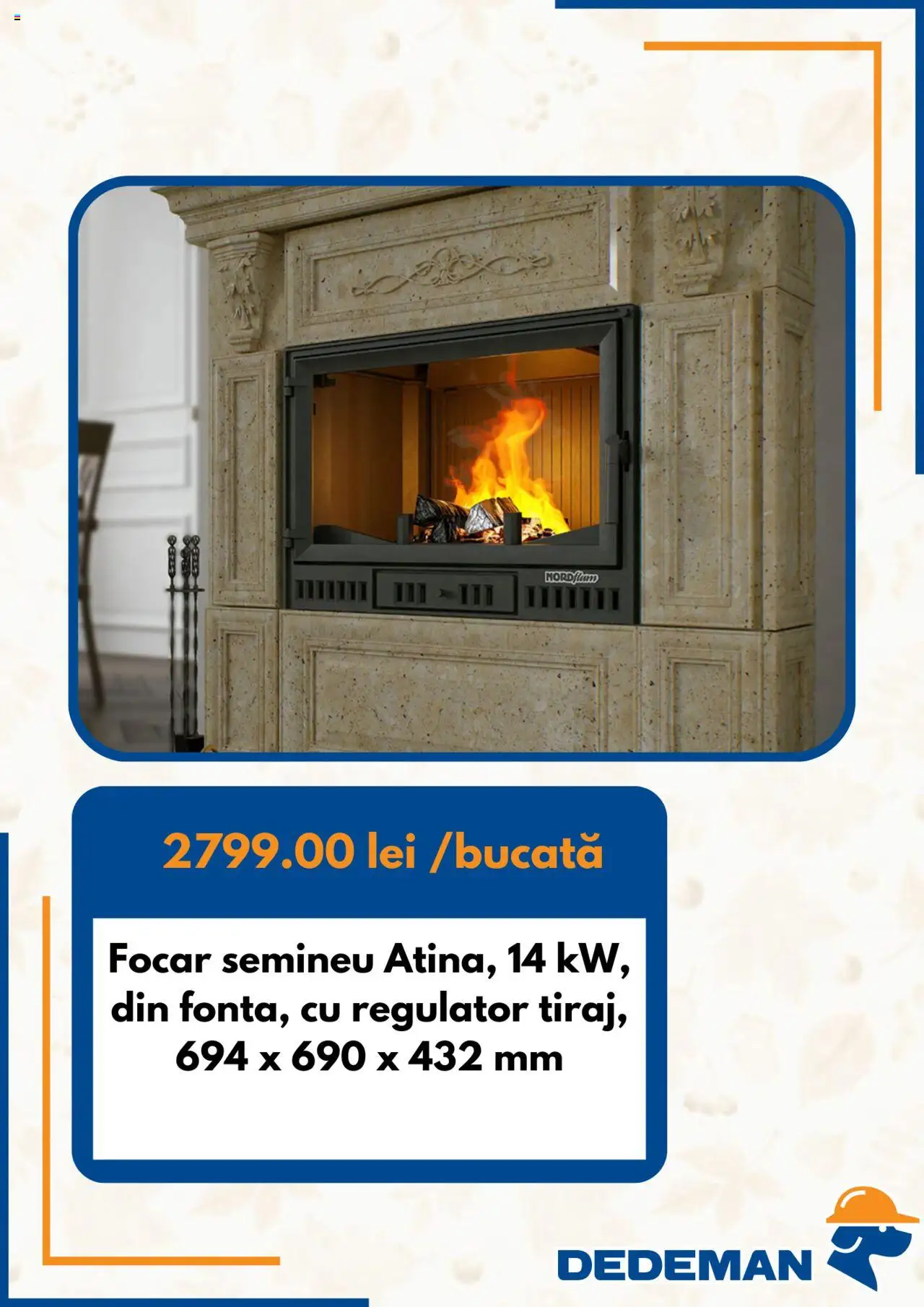 Catalog Dedeman 1 - 30 Octombrie 2025 | Pagina 2 | Produse: Șemineu