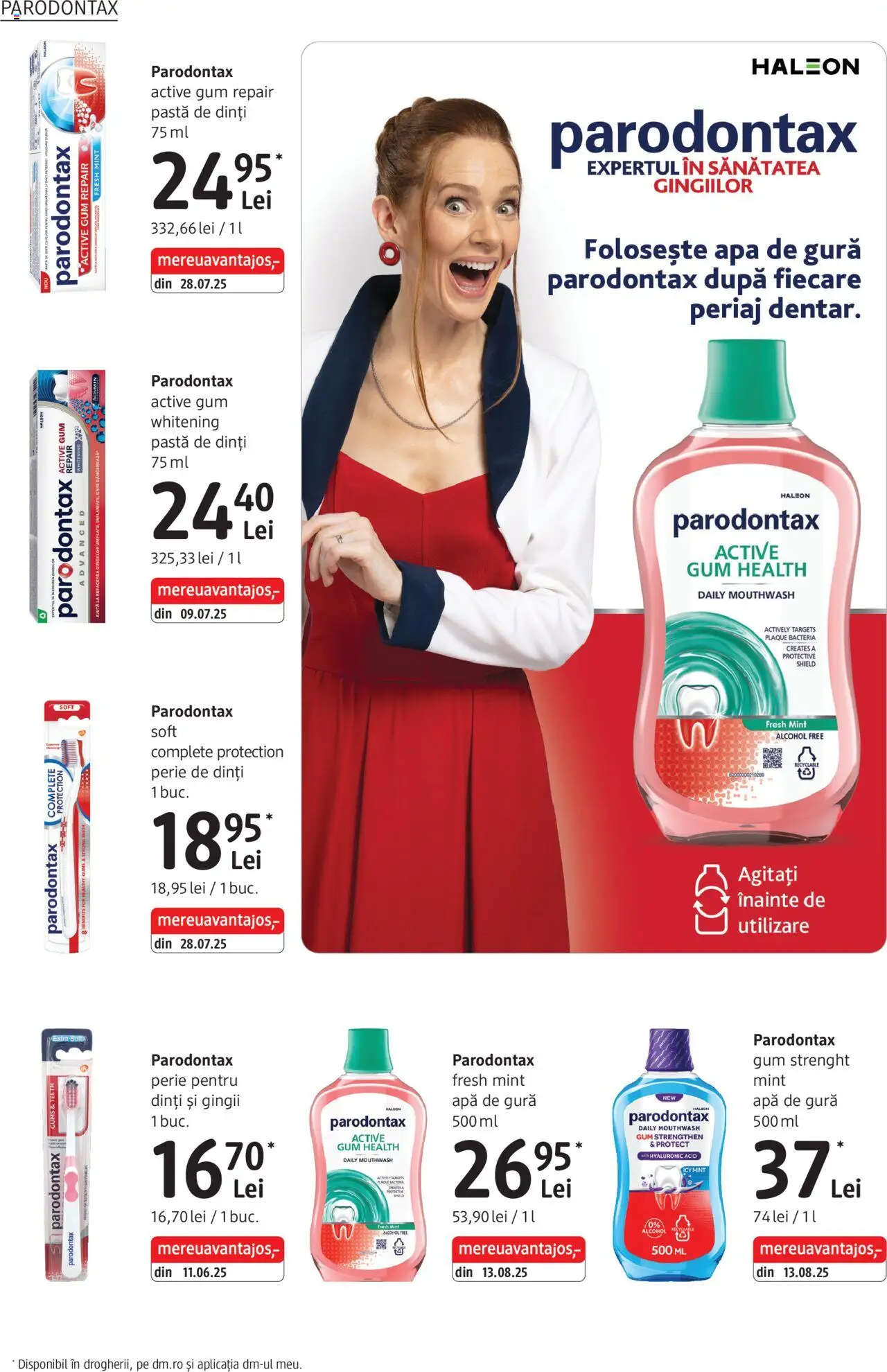 Catalog DM Drogerie Markt 2 Octombrie - 3 Noiembrie 2025 | Pagina 10 | Produse: Perie, Pastă de dinți, Apă de gură, Apă