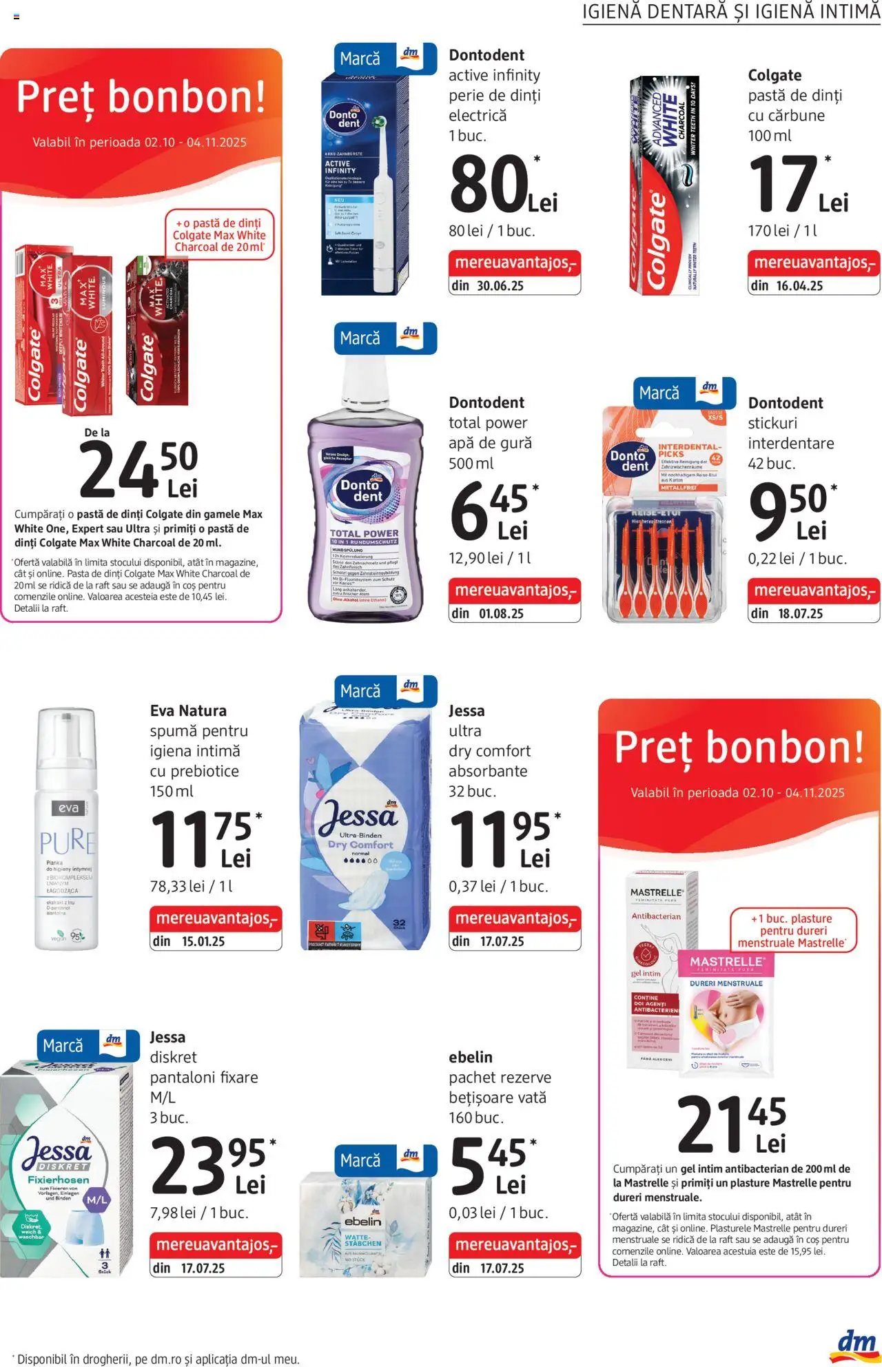 Catalog DM Drogerie Markt 2 Octombrie - 3 Noiembrie 2025 | Pagina 11 | Produse: Gel intim, Coș, Pantaloni, Apă