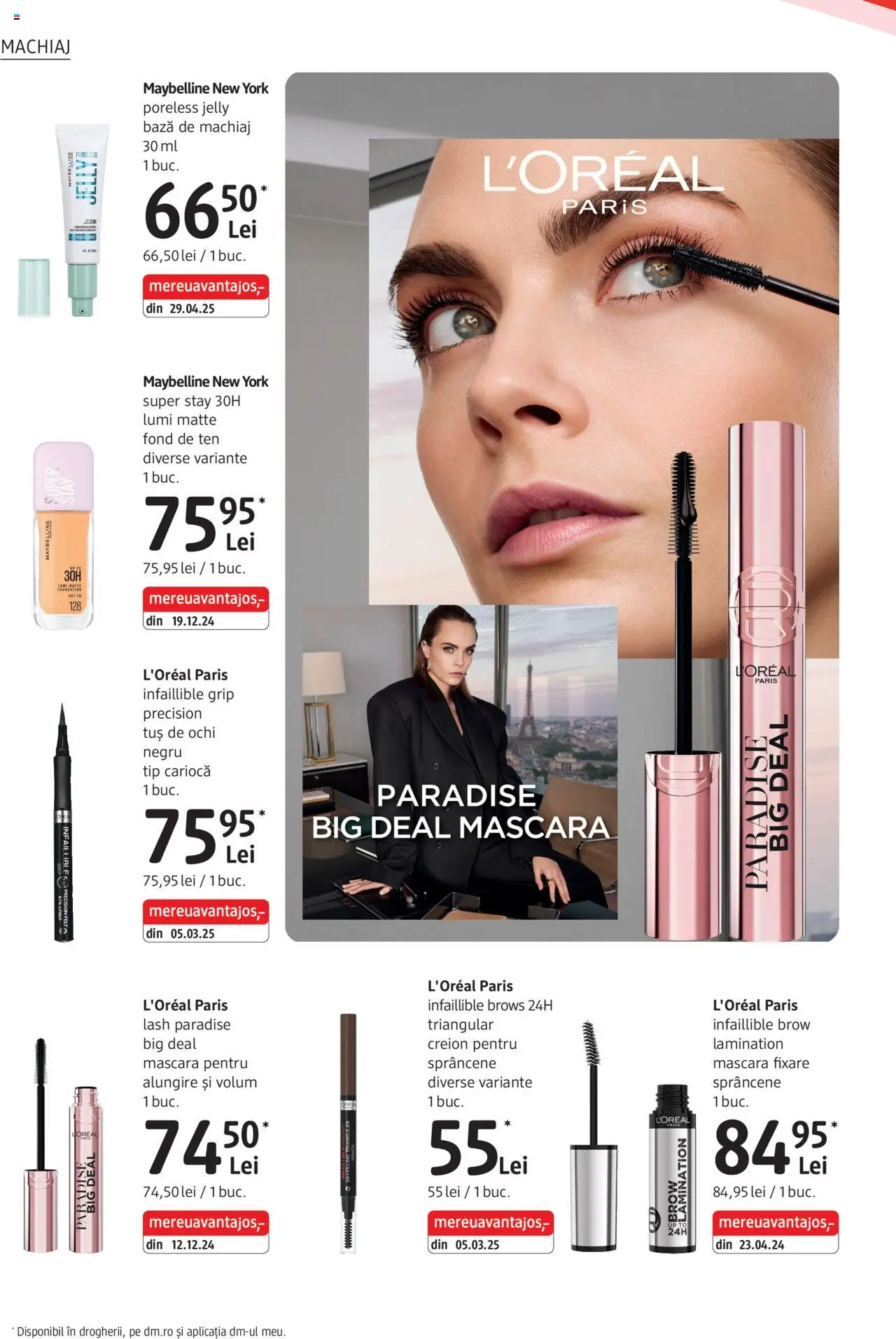 Catalog DM Drogerie Markt 2 Octombrie - 3 Noiembrie 2025 | Pagina 14 | Produse: Fond de ten, Bază de machiaj, Machiaj, Mascara