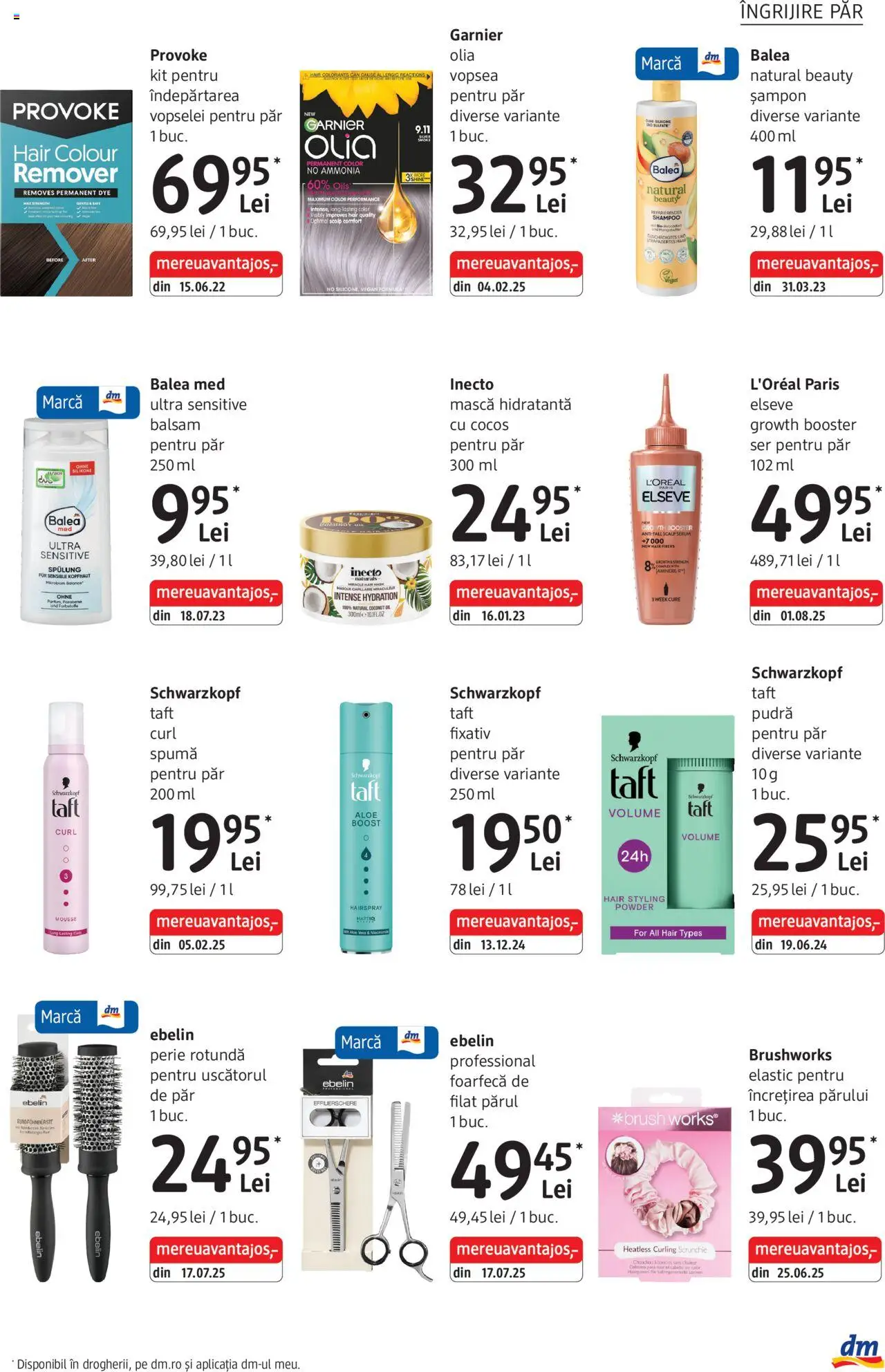 Catalog DM Drogerie Markt 2 Octombrie - 3 Noiembrie 2025 | Pagina 17 | Produse: Spumă pentru păr, Aloe vera, Pudră, Fixativ pentru păr