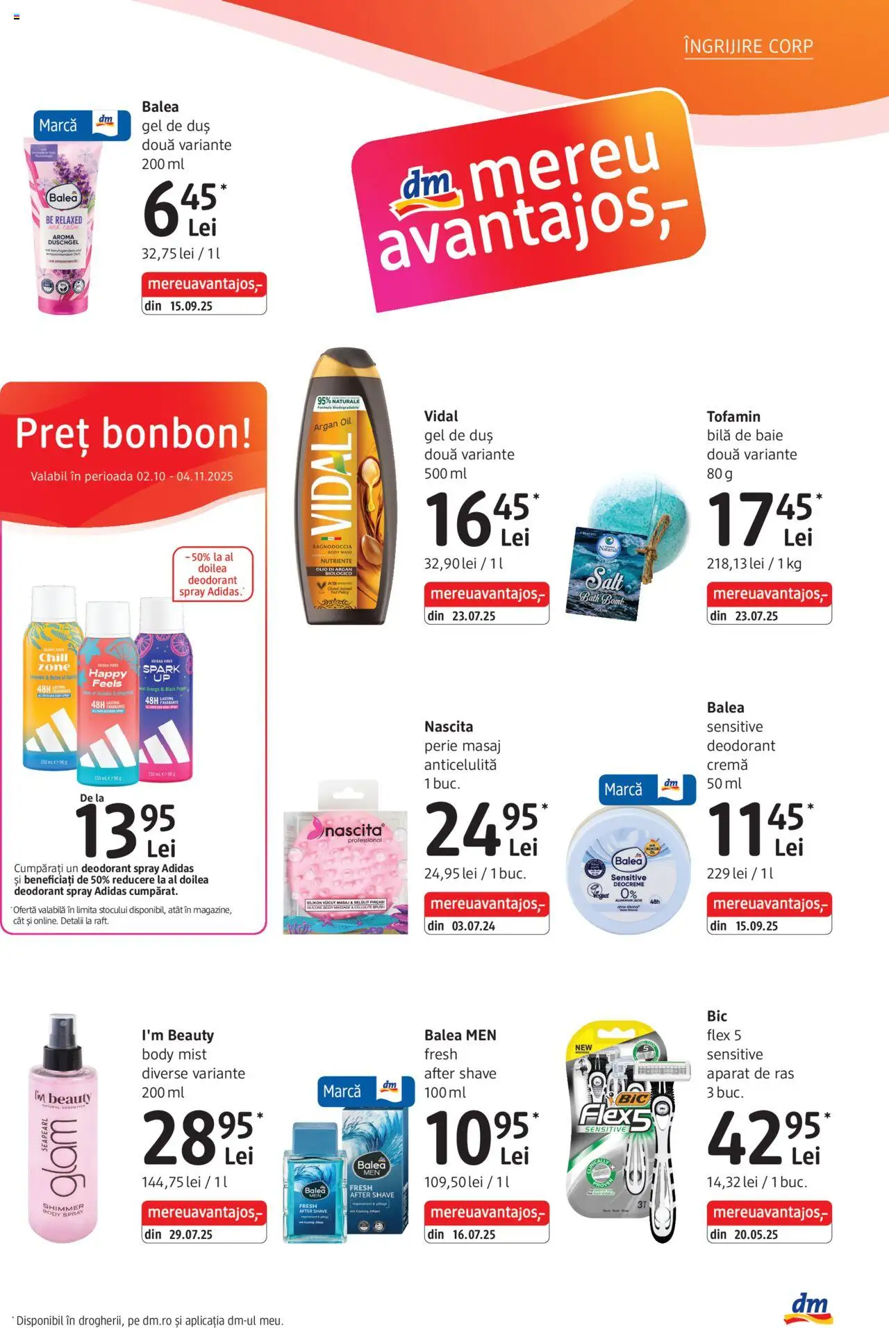 Catalog DM Drogerie Markt 2 Octombrie - 3 Noiembrie 2025 | Pagina 19 | Produse: After shave, Body, Perie, Deodorant