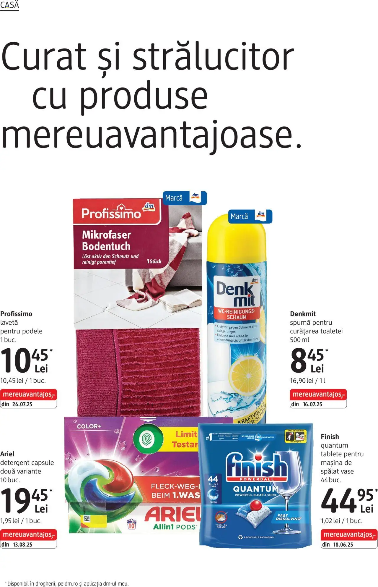 Catalog DM Drogerie Markt 2 Octombrie - 3 Noiembrie 2025 | Pagina 4 | Produse: Pomelo, Mașină De Spălat Vase, Detergent, Tablete pentru mașina de spălat