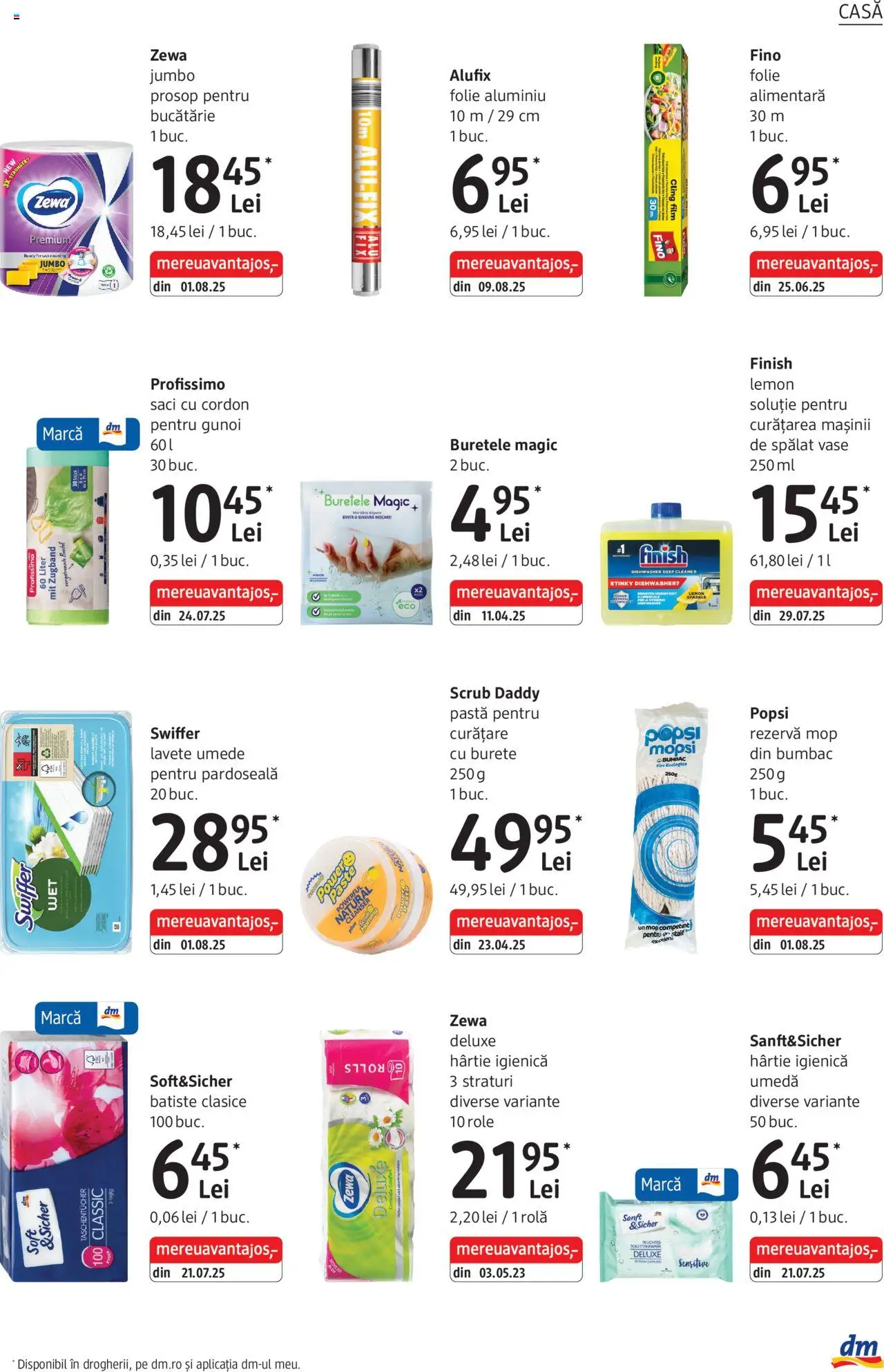 Catalog DM Drogerie Markt 2 Octombrie - 3 Noiembrie 2025 | Pagina 5 | Produse: Mop, Bucătărie, Role, Lavete