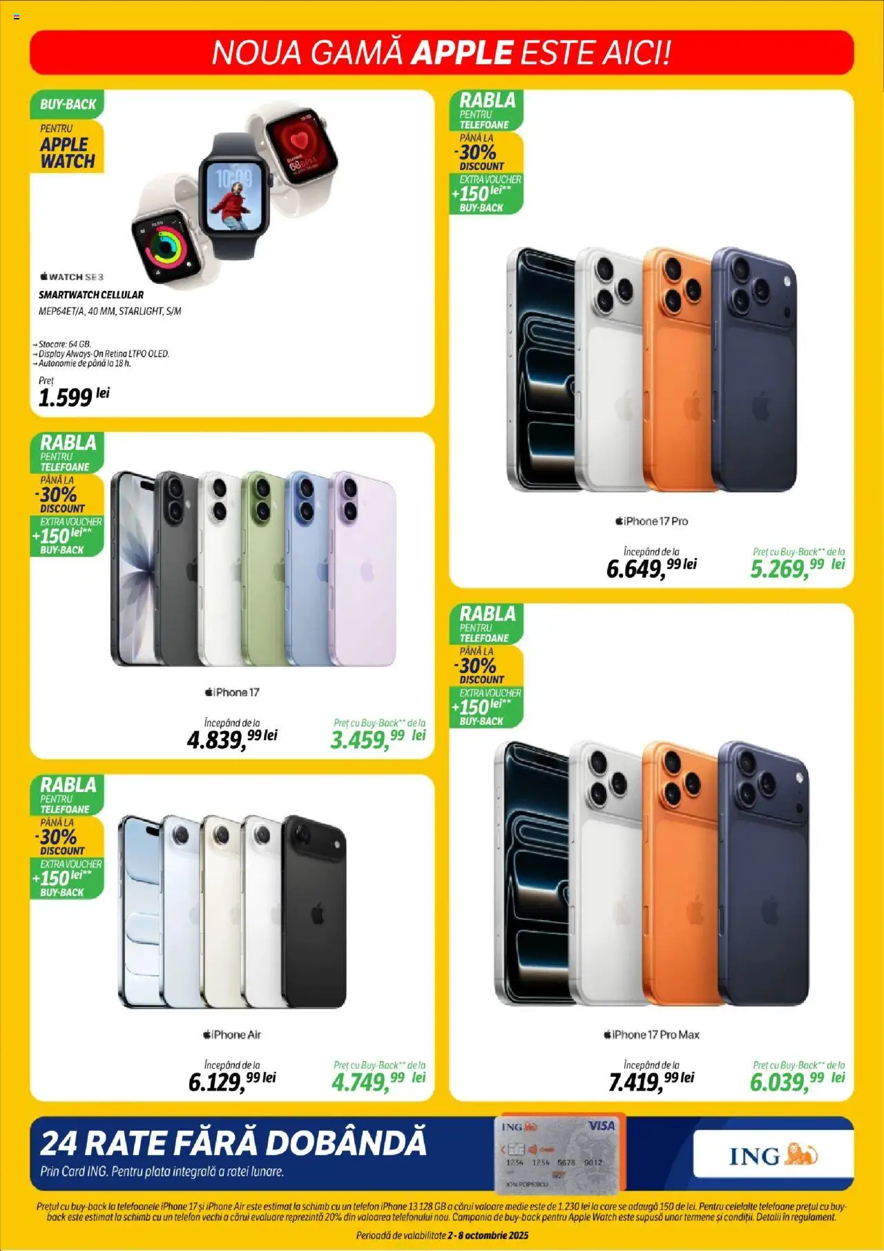 Catalog Flanco 2 - 7 Octombrie 2025 | Pagina 12 | Produse: Telefon, Smartwatch, Apple