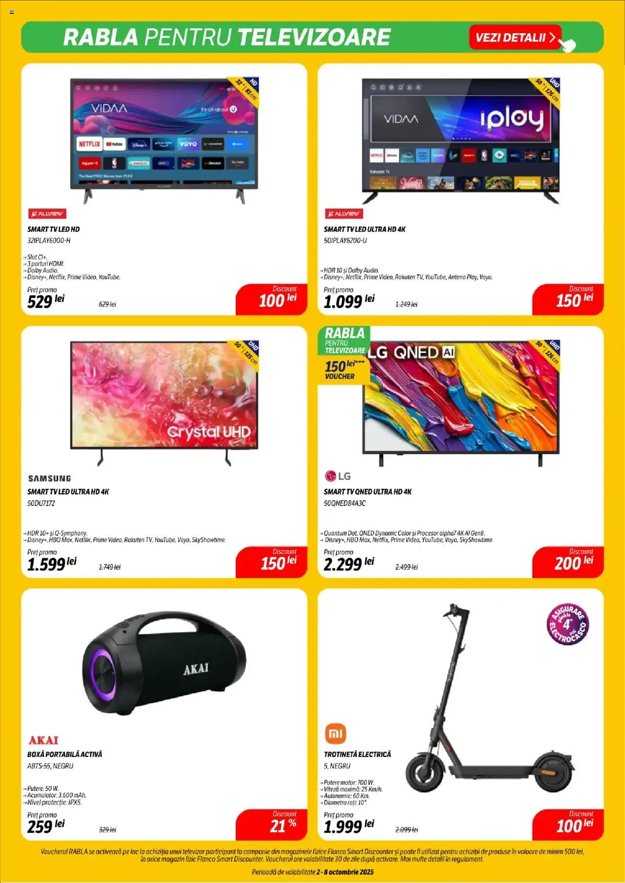 Catalog Flanco 2 - 7 Octombrie 2025 | Pagina 14 | Produse: Televizor, Trotinetă electrică, Babak, Trotinetă