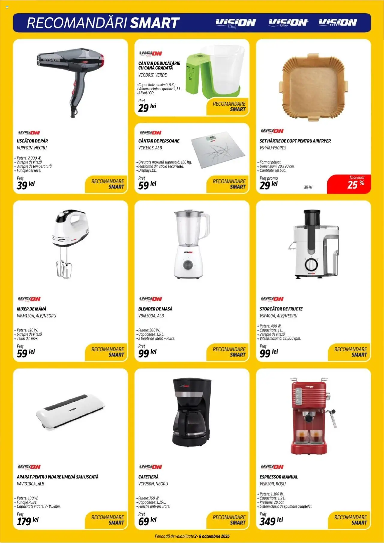 Catalog Flanco 2 - 7 Octombrie 2025 | Pagina 20 | Produse: Blender, Uscător, Cafetieră, Masă