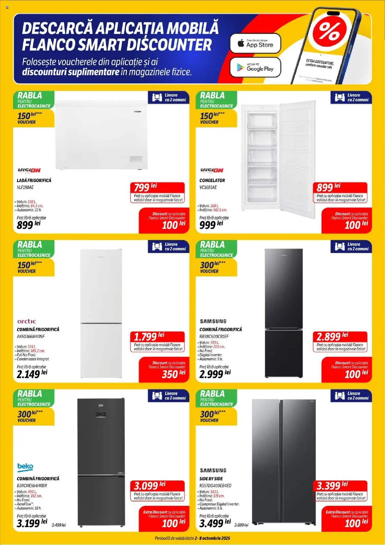 Catalog Flanco 2 - 7 Octombrie 2025 | Pagina 6 | Produse: Congelator, Combină frigorifică, Ladă frigorifică