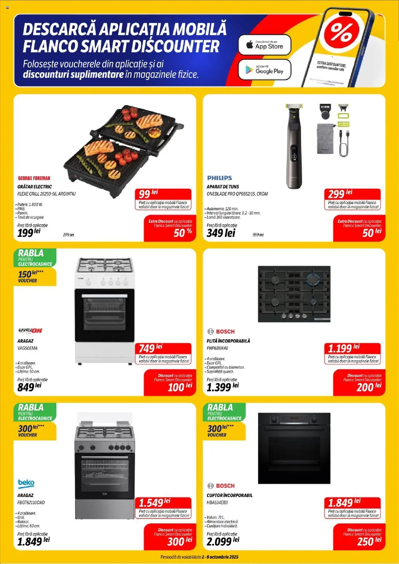 Catalog Flanco 2 - 7 Octombrie 2025 | Pagina 7 | Produse: Plită, Aragaz, Grill, Grătar