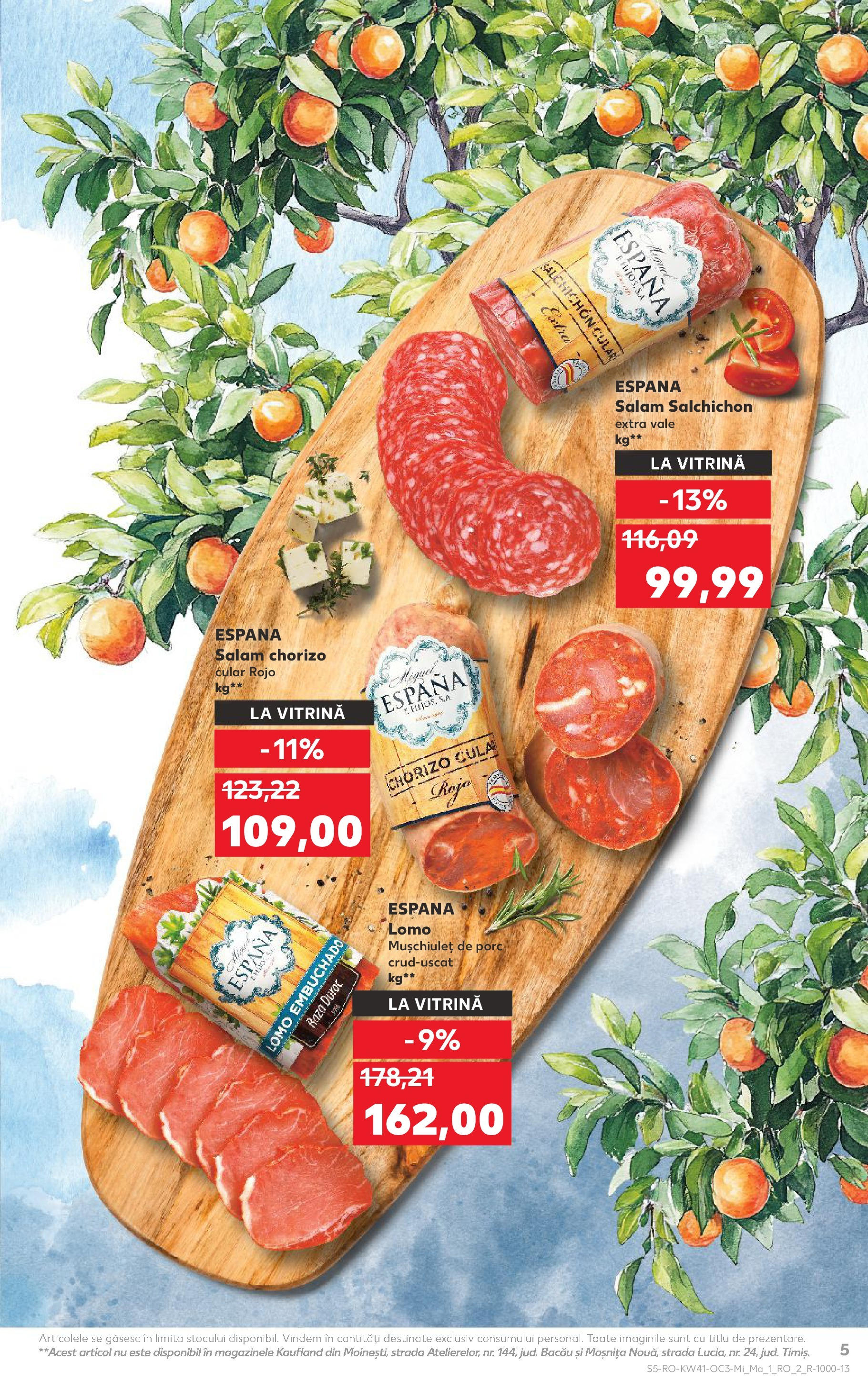 Catalog Kaufland 8 - 13 Octombrie 2025 | Pagina 5 | Produse: Vitrină, Salam
