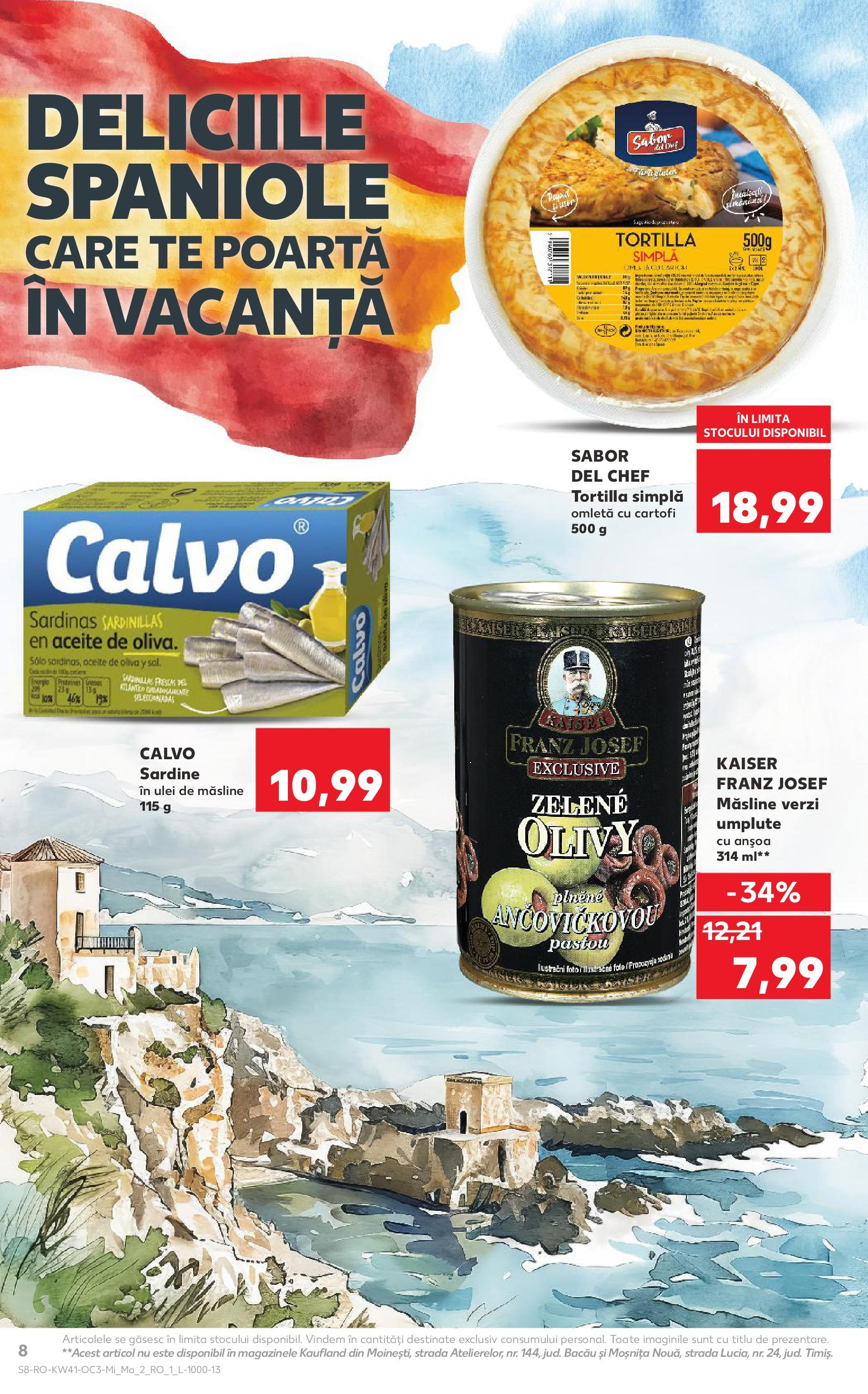 Catalog Kaufland 8 - 13 Octombrie 2025 | Pagina 8 | Produse: Măsline, Ulei, Cartofi