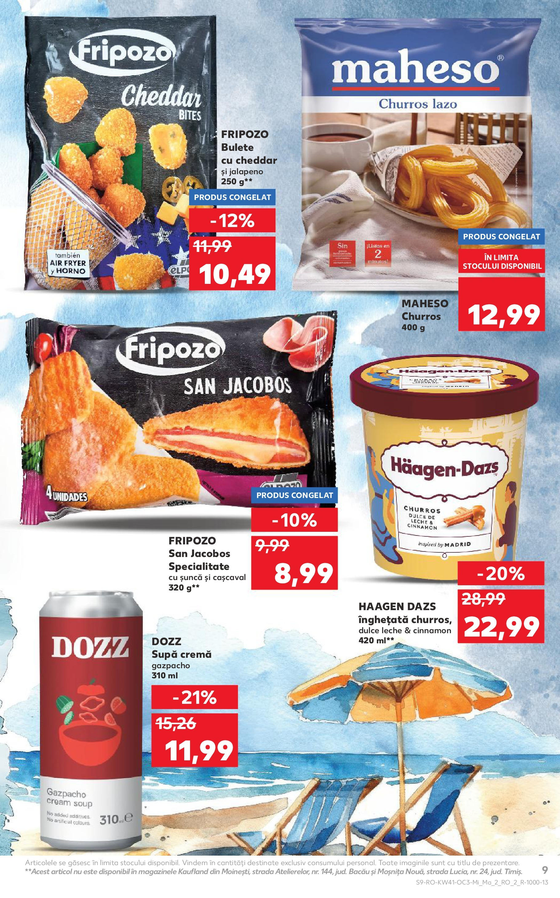 Catalog Kaufland 8 - 13 Octombrie 2025 | Pagina 9 | Produse: Cașcaval, Cremă, Șuncă, Înghețată