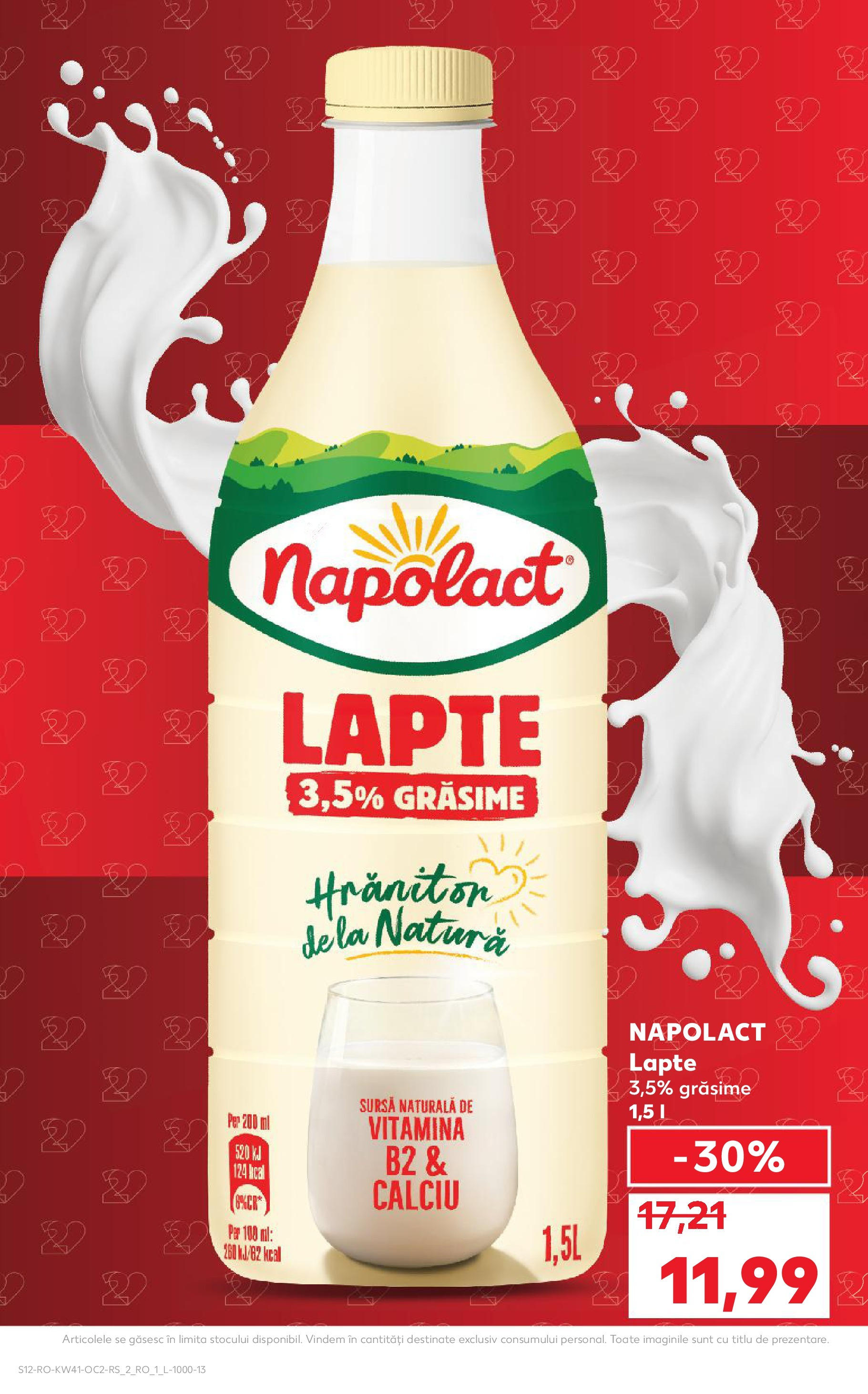 Catalog Kaufland 8 - 13 Octombrie 2025 | Pagina 12 | Produse: Lapte