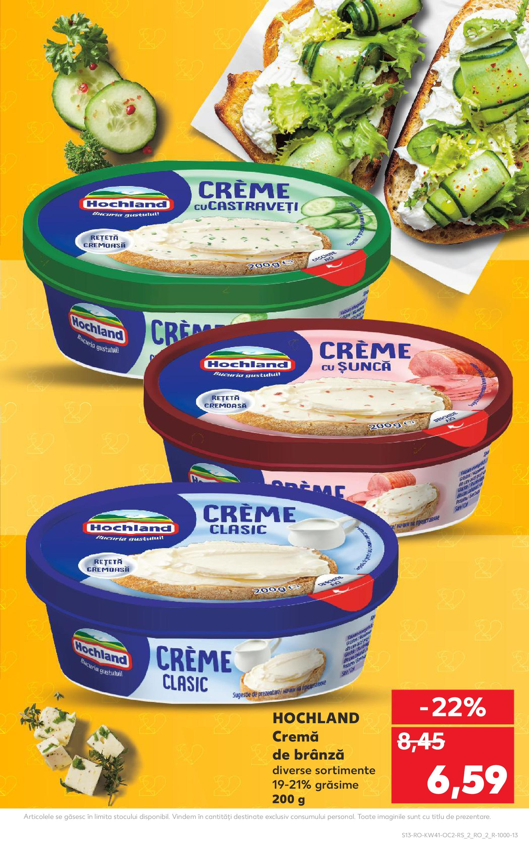Catalog Kaufland 8 - 13 Octombrie 2025 | Pagina 13 | Produse: Brânză, Cremă, Șuncă, Cremă de brânză