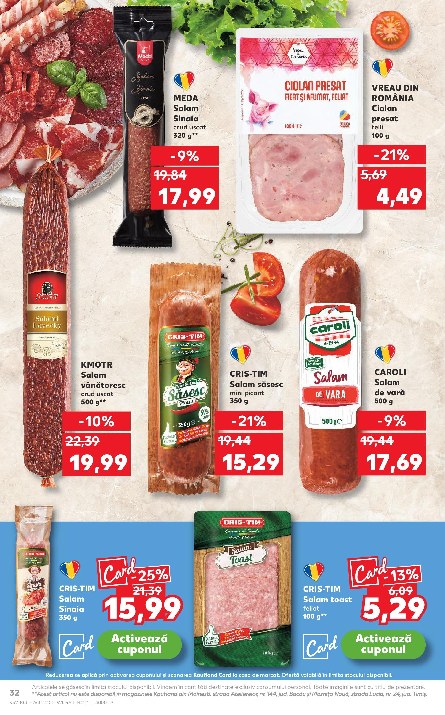 Catalog Kaufland 8 - 13 Octombrie 2025 | Pagina 32 | Produse: Salam