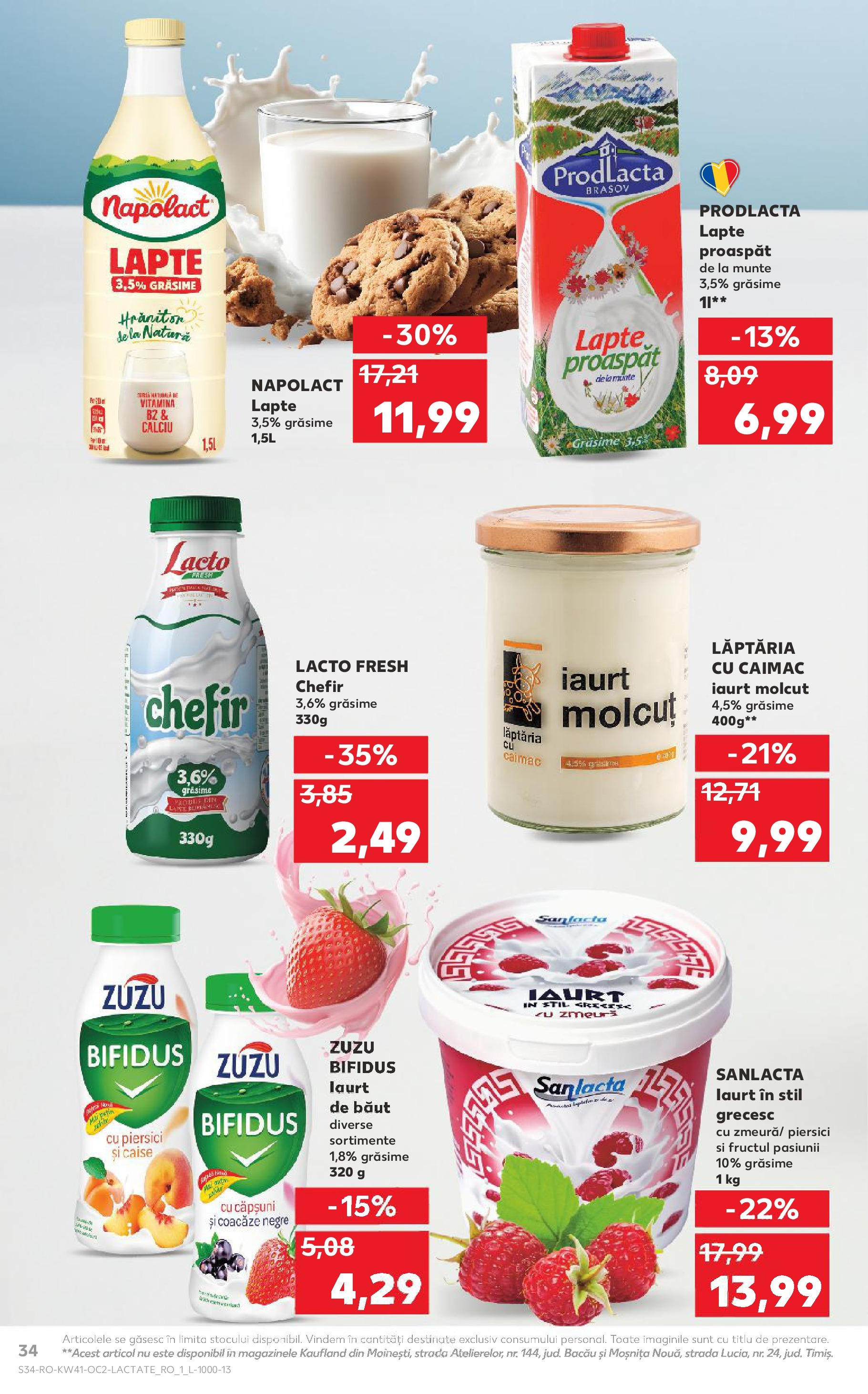 Catalog Kaufland 8 - 13 Octombrie 2025 | Pagina 34 | Produse: Lapte, Iaurt, Kefir, Ahtapot