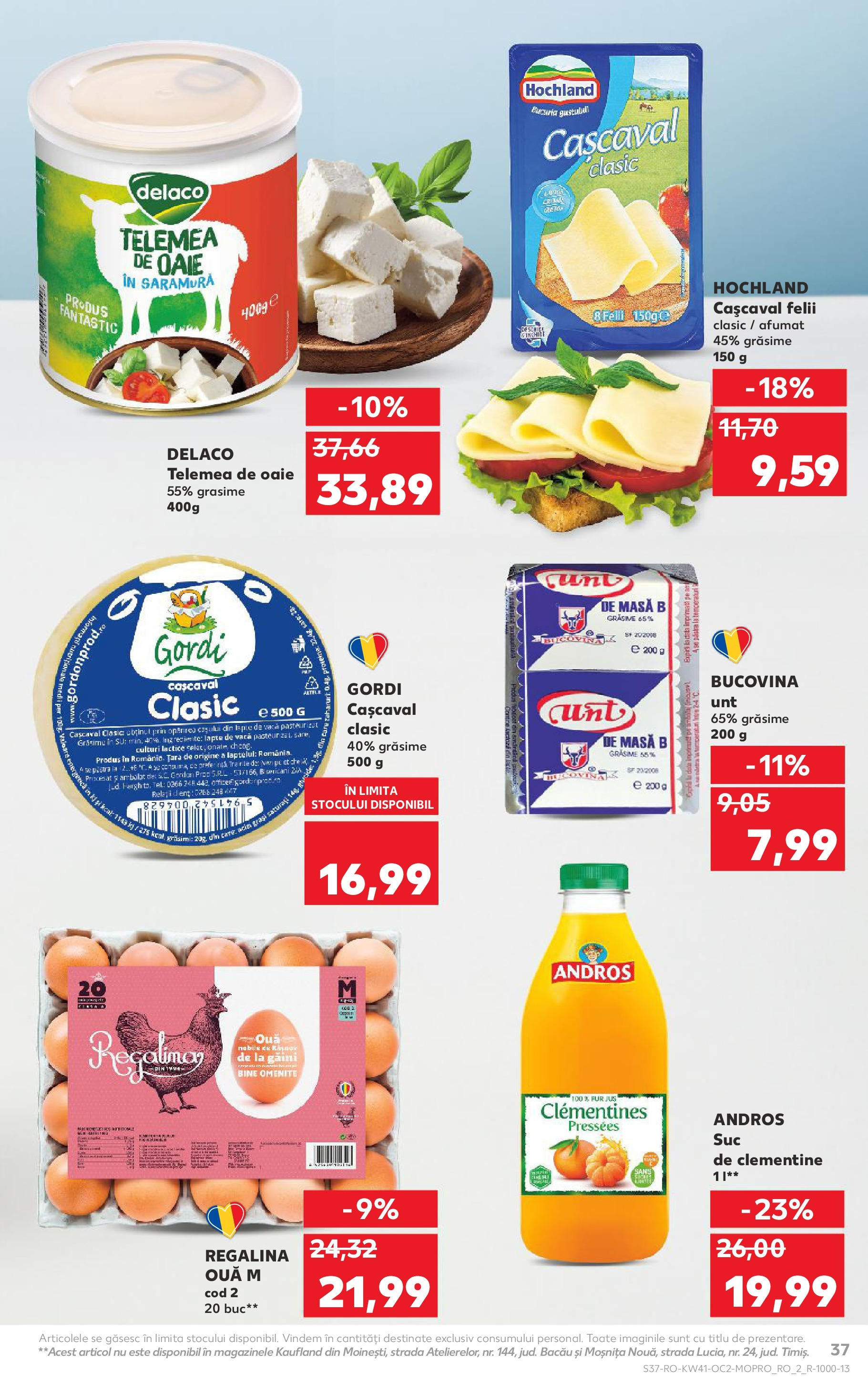 Catalog Kaufland 8 - 13 Octombrie 2025 | Pagina 37 | Produse: Lapte, Unt, Ouă, Suc
