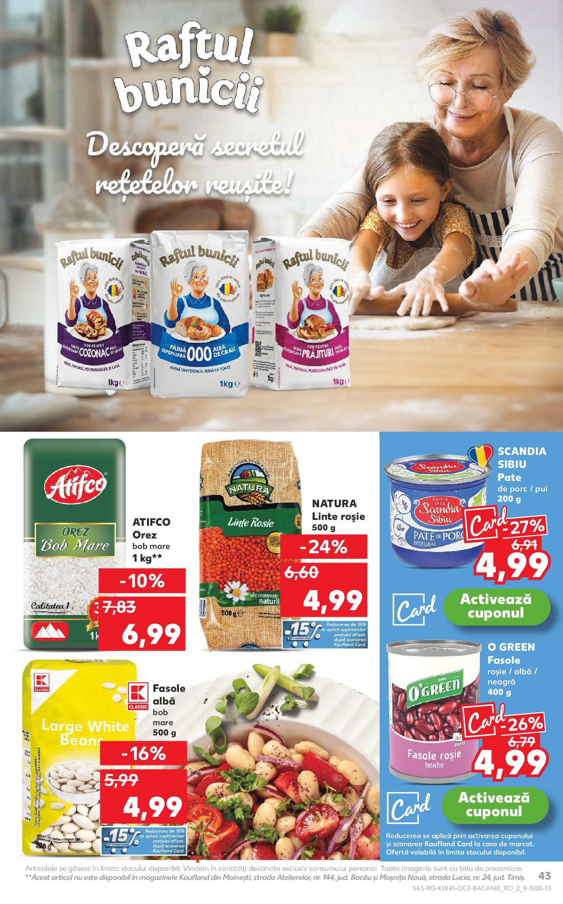 Catalog Kaufland 8 - 13 Octombrie 2025 | Pagina 43 | Produse: Hacıyatmaz Kedi Oyuncağı, Făină, Orez, Fasole albă