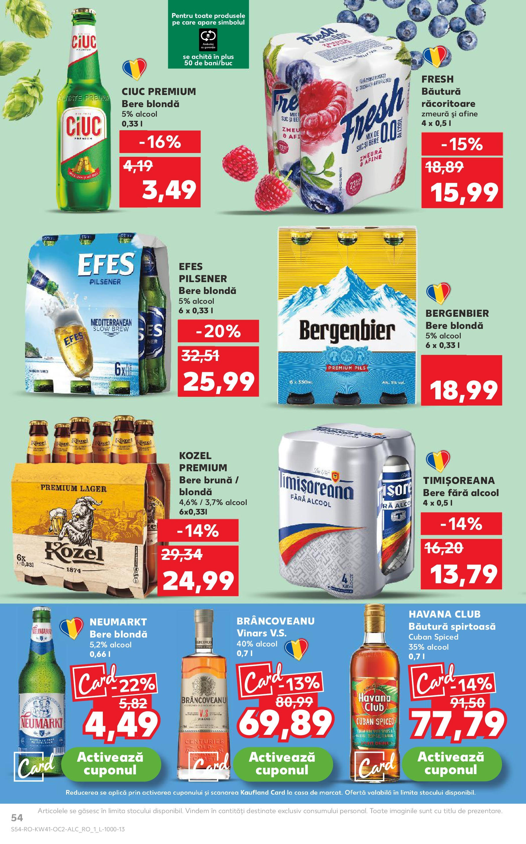 Catalog Kaufland 8 - 13 Octombrie 2025 | Pagina 54 | Produse: Afine, Zmeură, Suc, Plastik Kulübe