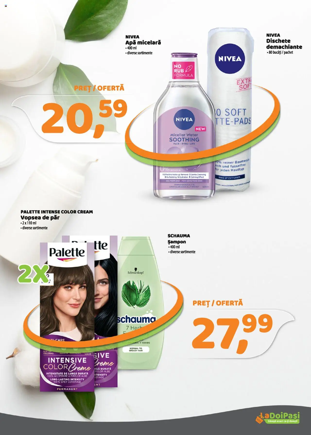 Catalog La Doi Pași 1 - 30 Octombrie 2025 | Pagina 10 | Produse: Serum, Șampon, Apă micelară, Vopsea de păr