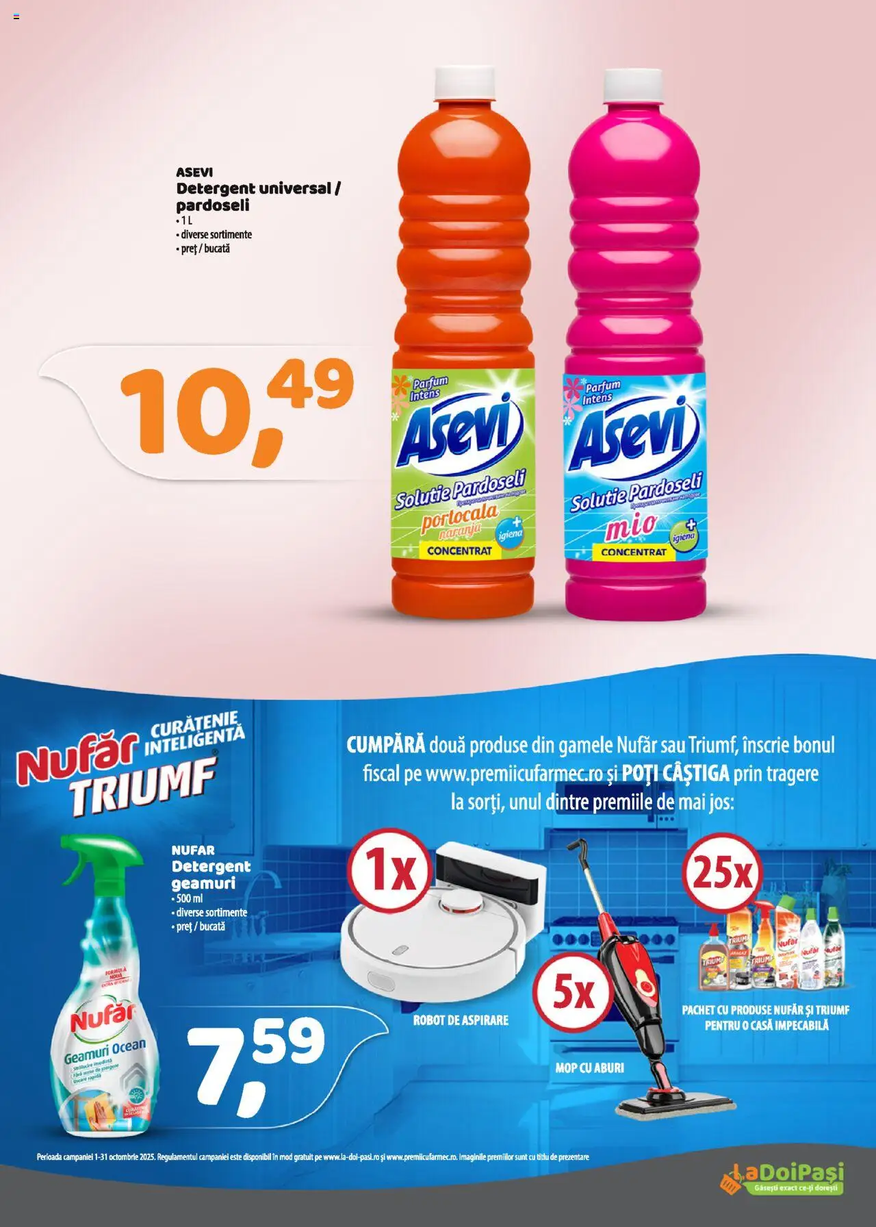Catalog La Doi Pași 1 - 30 Octombrie 2025 | Pagina 12 | Produse: Robot, Mop, Parfum, Detergent