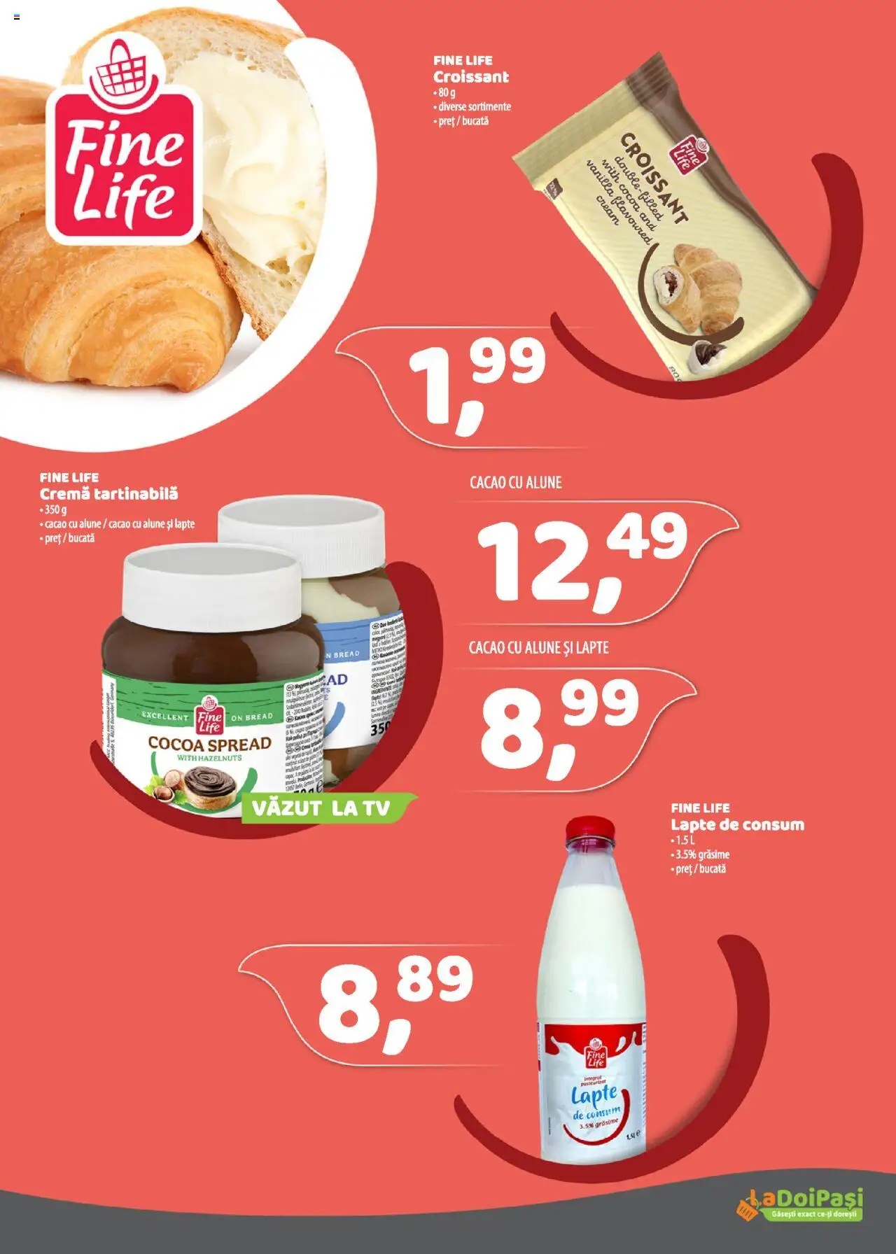 Catalog La Doi Pași 1 - 30 Octombrie 2025 | Pagina 14 | Produse: Alune, Lapte, Cremă, Cremă tartinabilă
