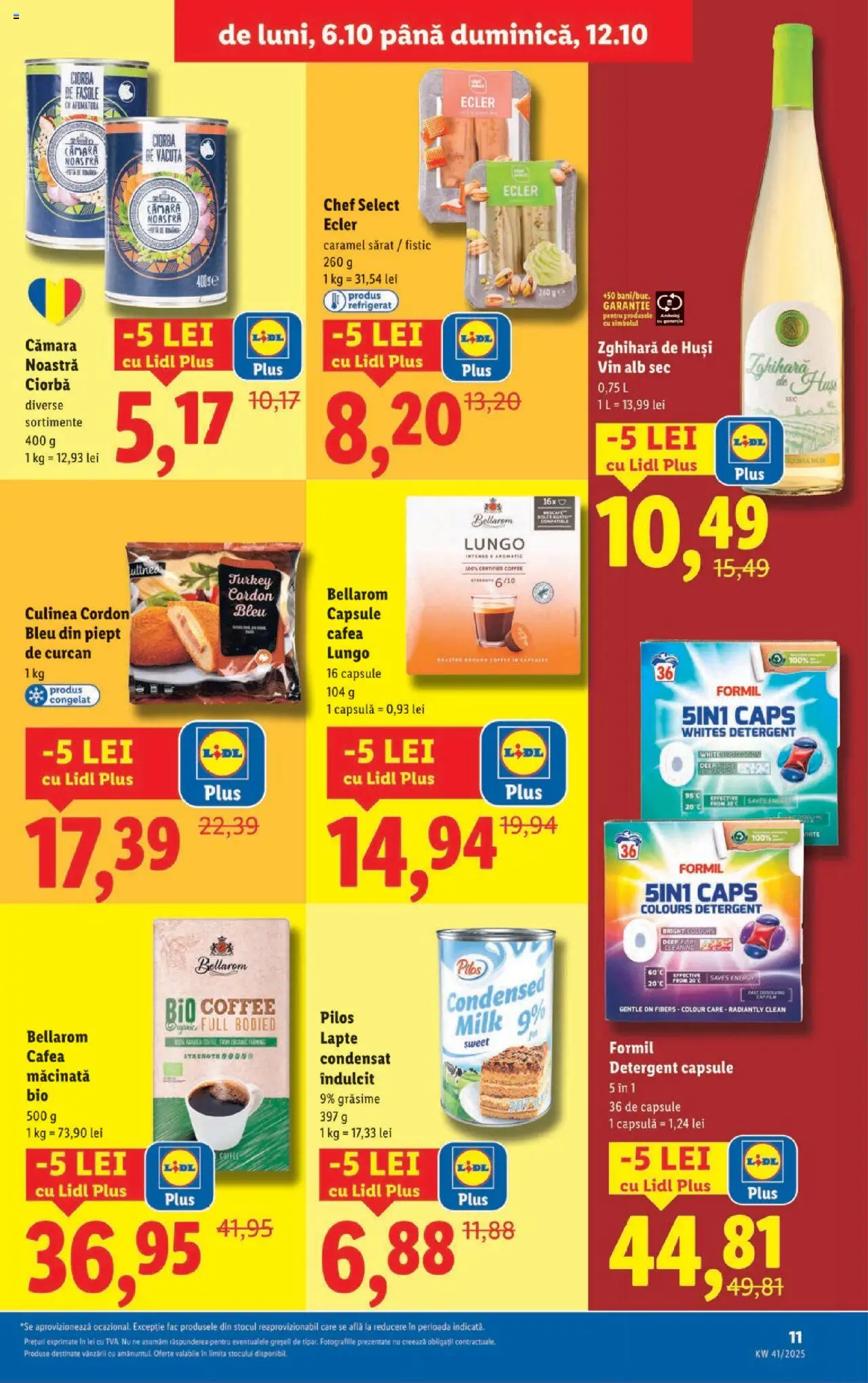Catalog LIDL 6 - 11 Octombrie 2025 | Pagina 11 | Produse: Cordon bleu, Vin, Fistic, Detergent
