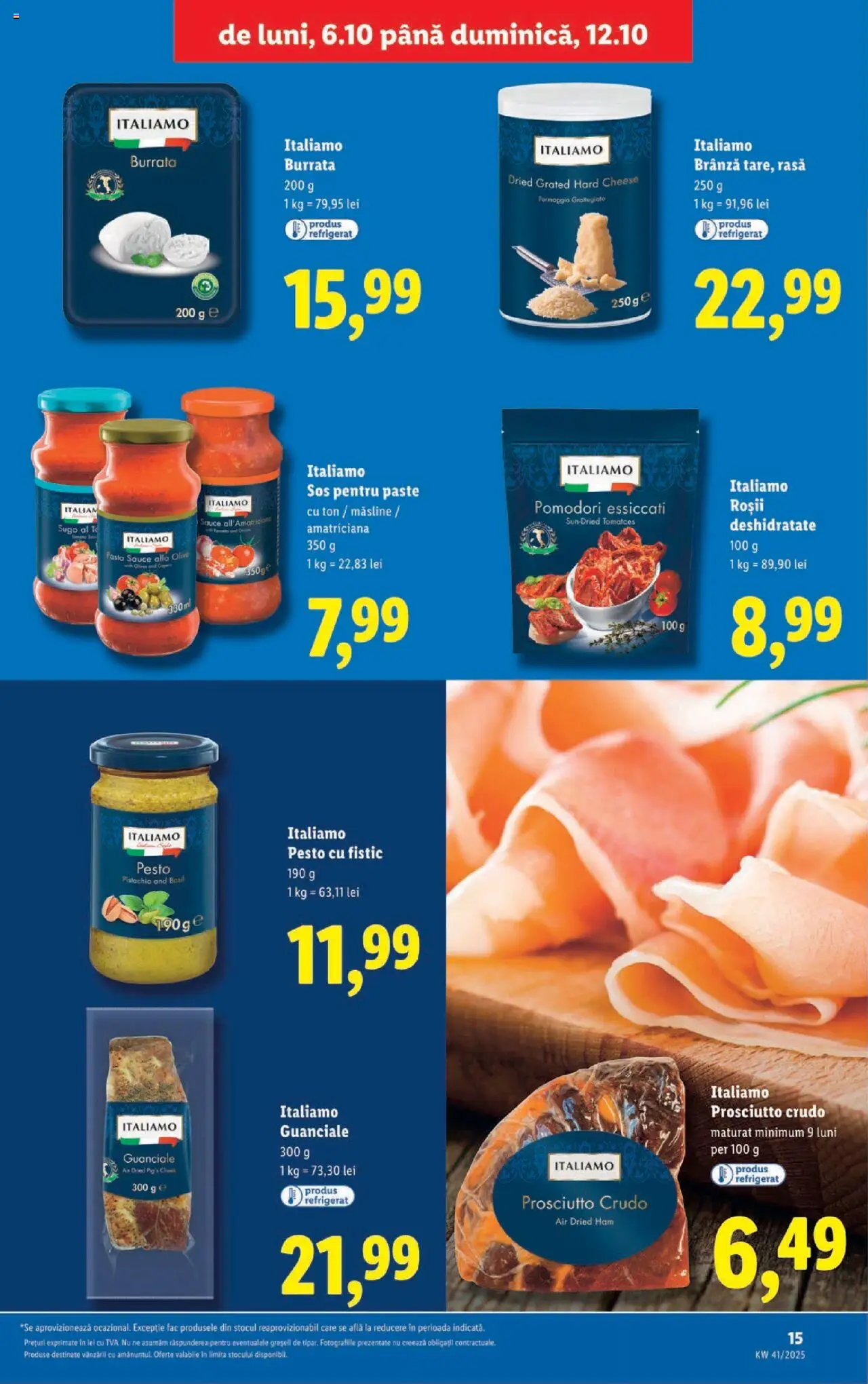 Catalog LIDL 6 - 11 Octombrie 2025 | Pagina 15 | Produse: Măsline, Brânză, Fistic, Sos