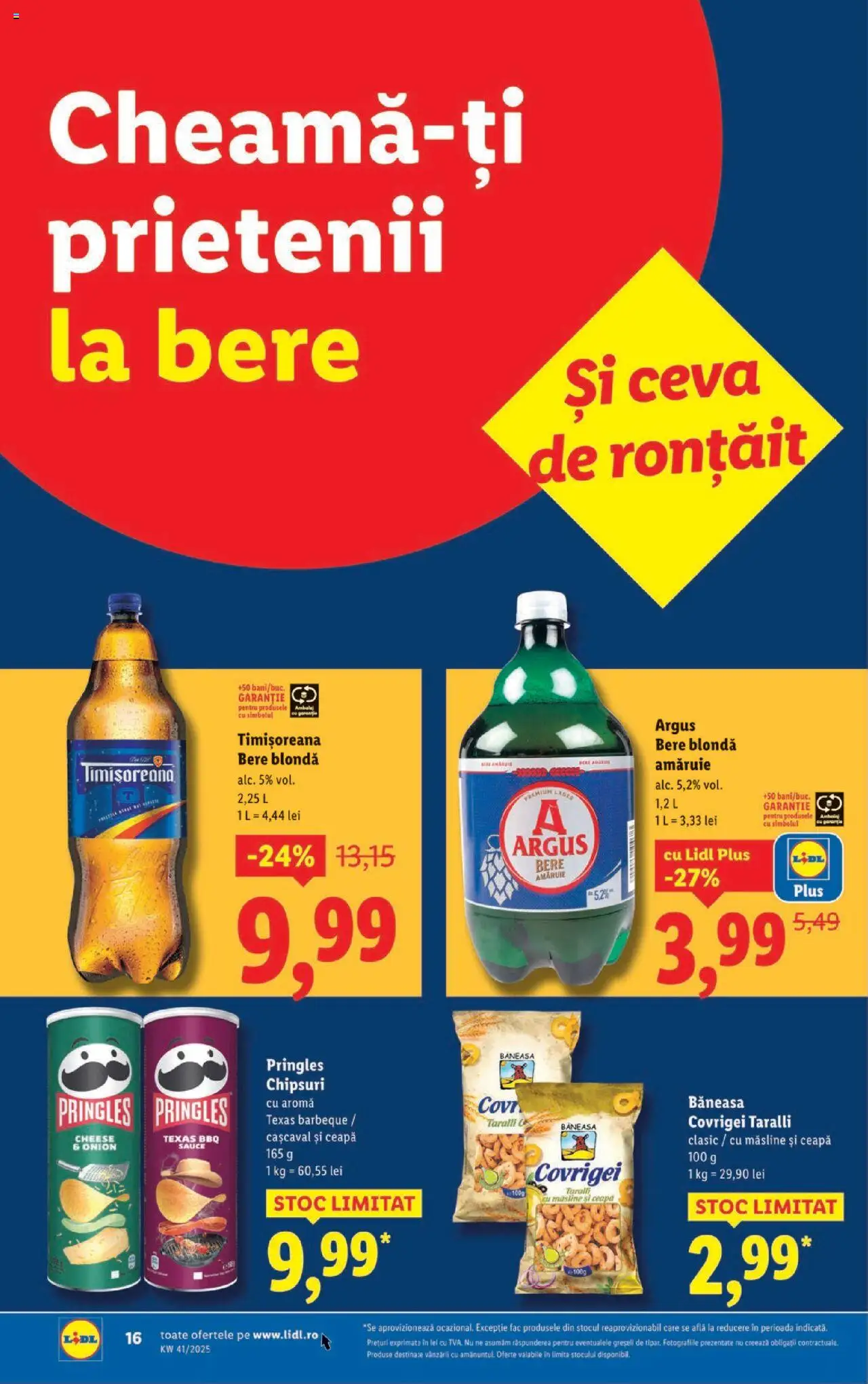 Catalog LIDL 6 - 11 Octombrie 2025 | Pagina 16 | Produse: Cașcaval, Măsline, Covrigei, Bere