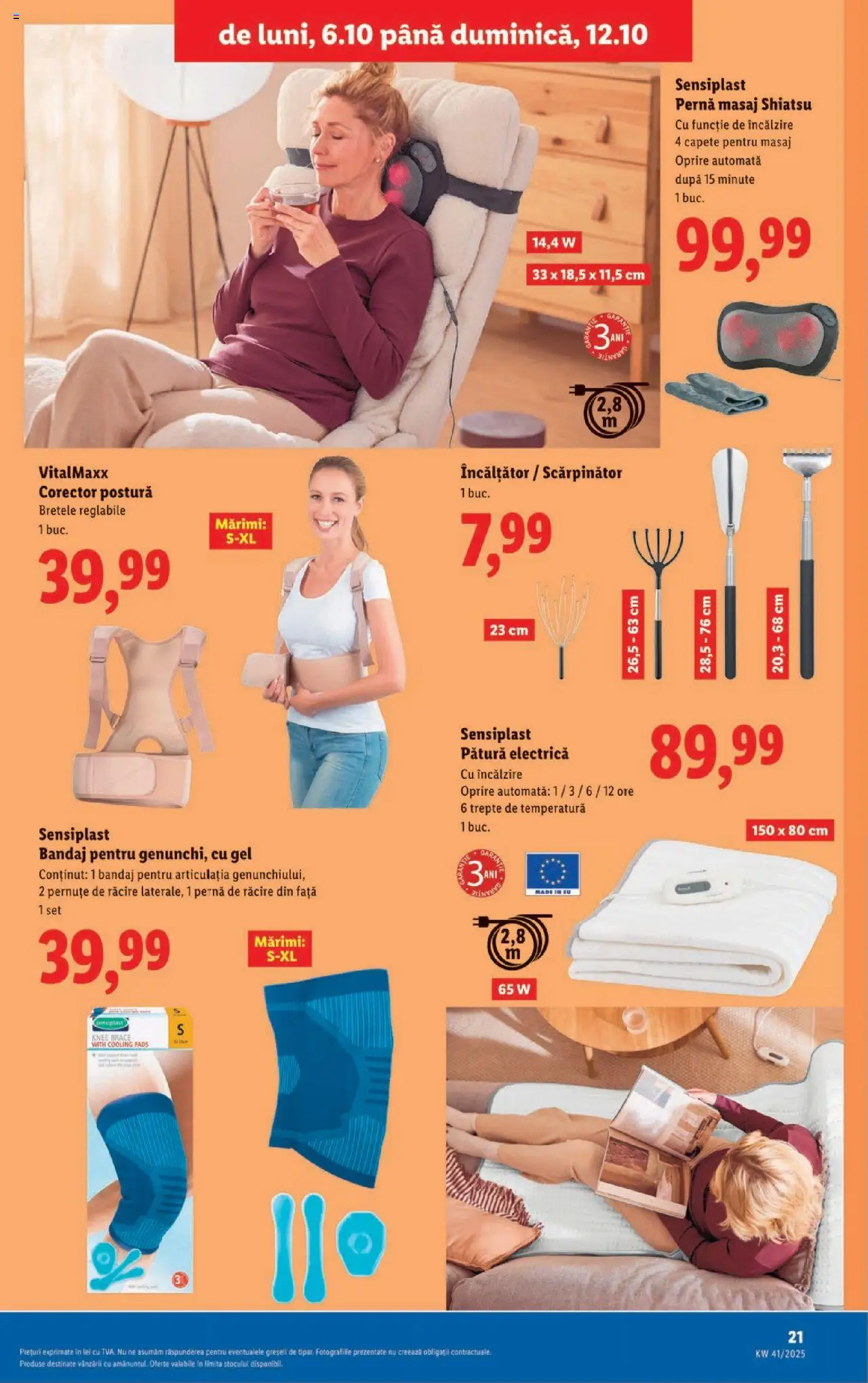 Catalog LIDL 6 - 11 Octombrie 2025 | Pagina 21 | Produse: Pernă, Pătură