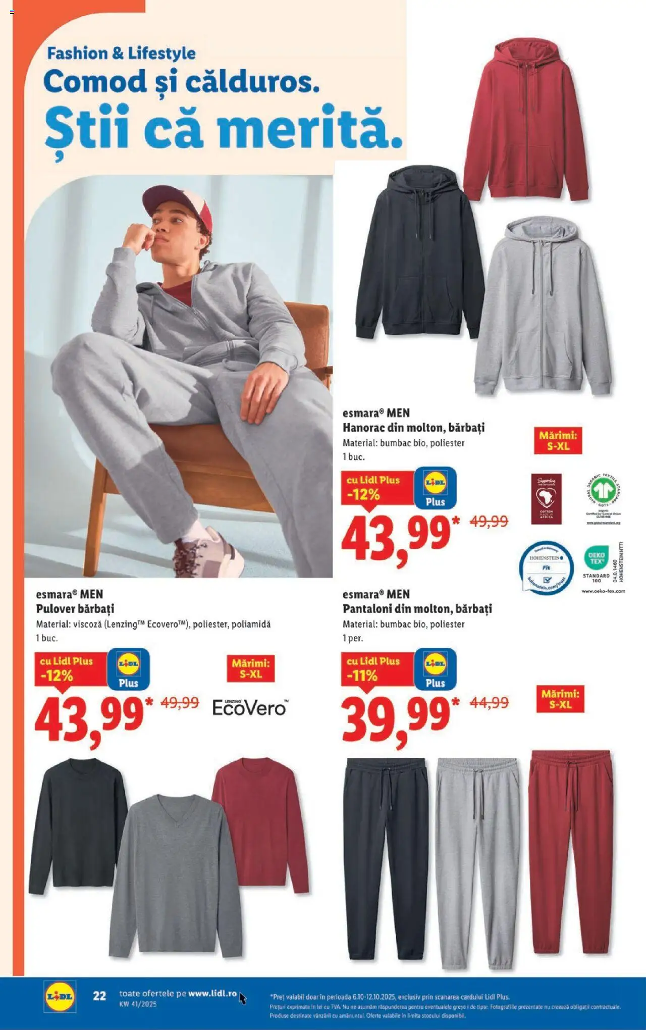 Catalog LIDL 6 - 11 Octombrie 2025 | Pagina 22 | Produse: Pulover, Pantaloni, Keşe