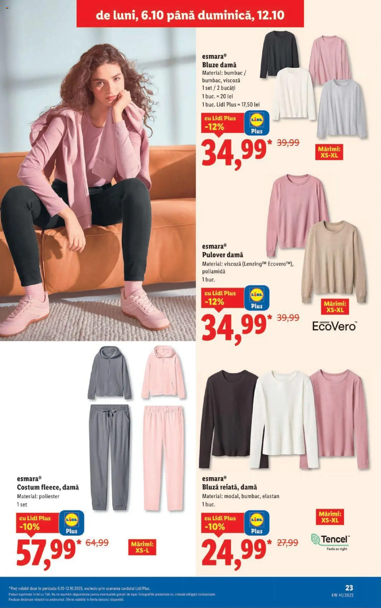 Catalog LIDL 6 - 11 Octombrie 2025 | Pagina 23 | Produse: Bluză, Pulover, Costum