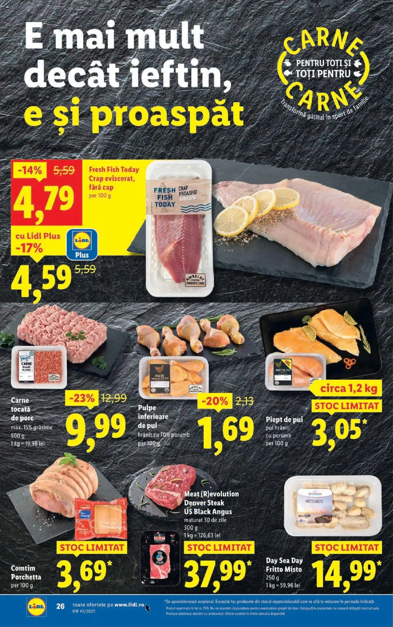 Catalog LIDL 6 - 11 Octombrie 2025 | Pagina 26 | Produse: Hacıyatmaz Kedi Oyuncağı, Carne De Porc, Carne tocată, Porumb