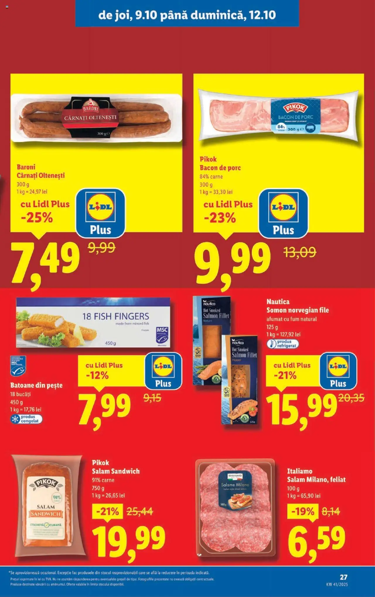 Catalog LIDL 6 - 11 Octombrie 2025 | Pagina 27 | Produse: Delgeç, Bacon, Pește, Kanca