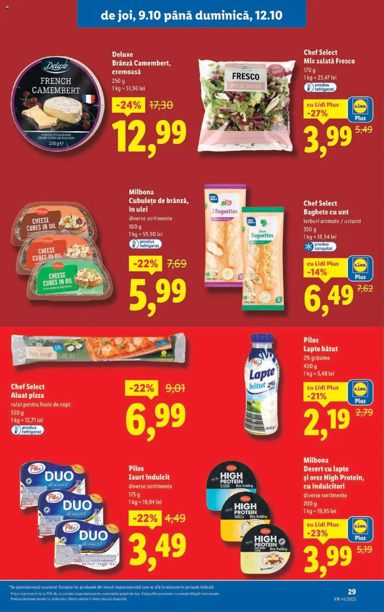 Catalog LIDL 6 - 11 Octombrie 2025 | Pagina 29 | Produse: Aluat, Brânză, Salată, Usturoi