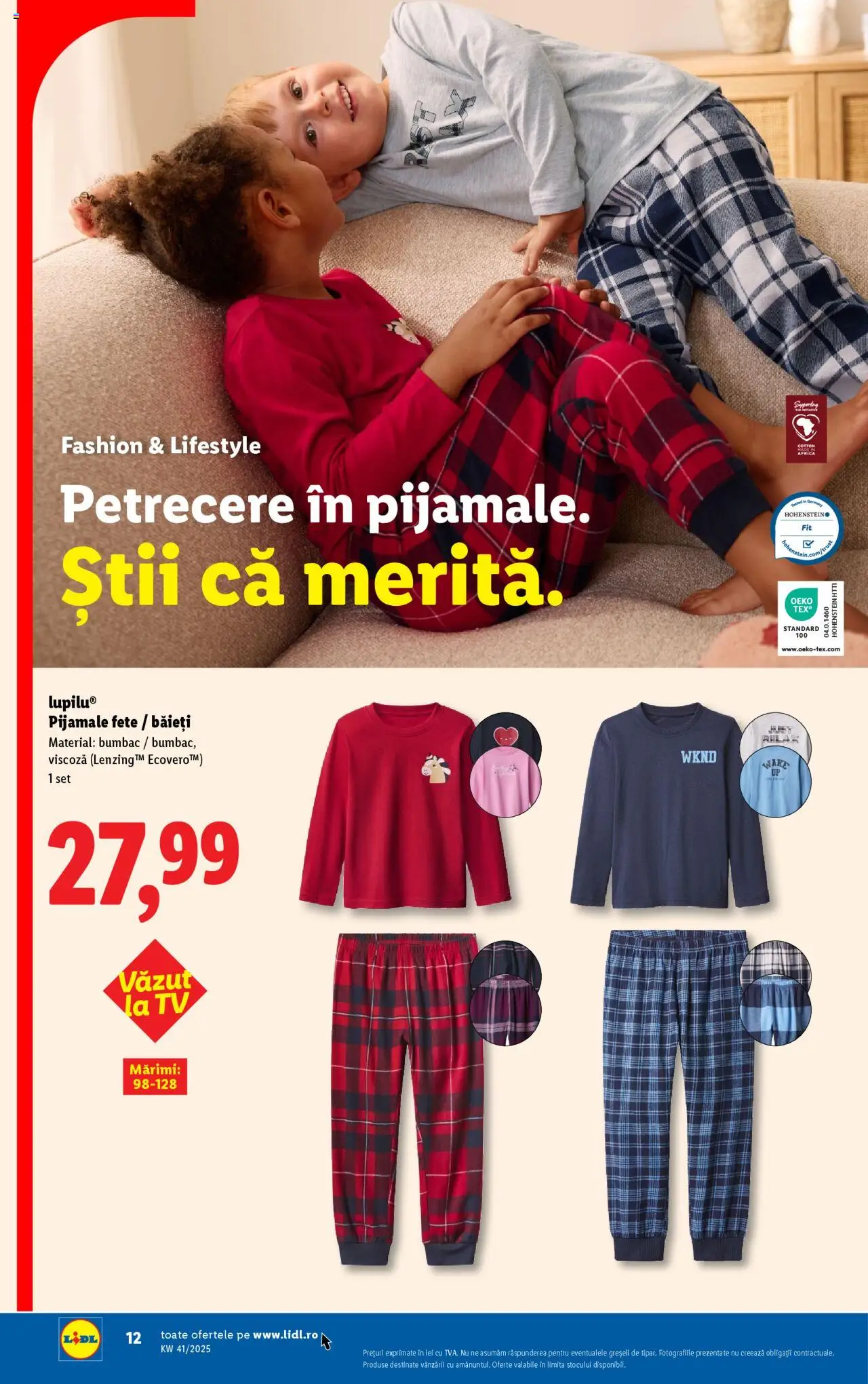 Catalog LIDL 6 - 11 Octombrie 2025 | Pagina 12 | Produse: Pijamale