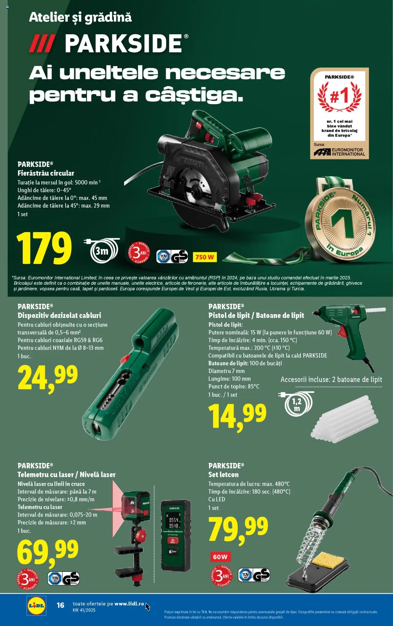 Catalog LIDL 6 - 11 Octombrie 2025 | Pagina 16 | Produse: Telemetru, Vopsea, Babak, Tapet