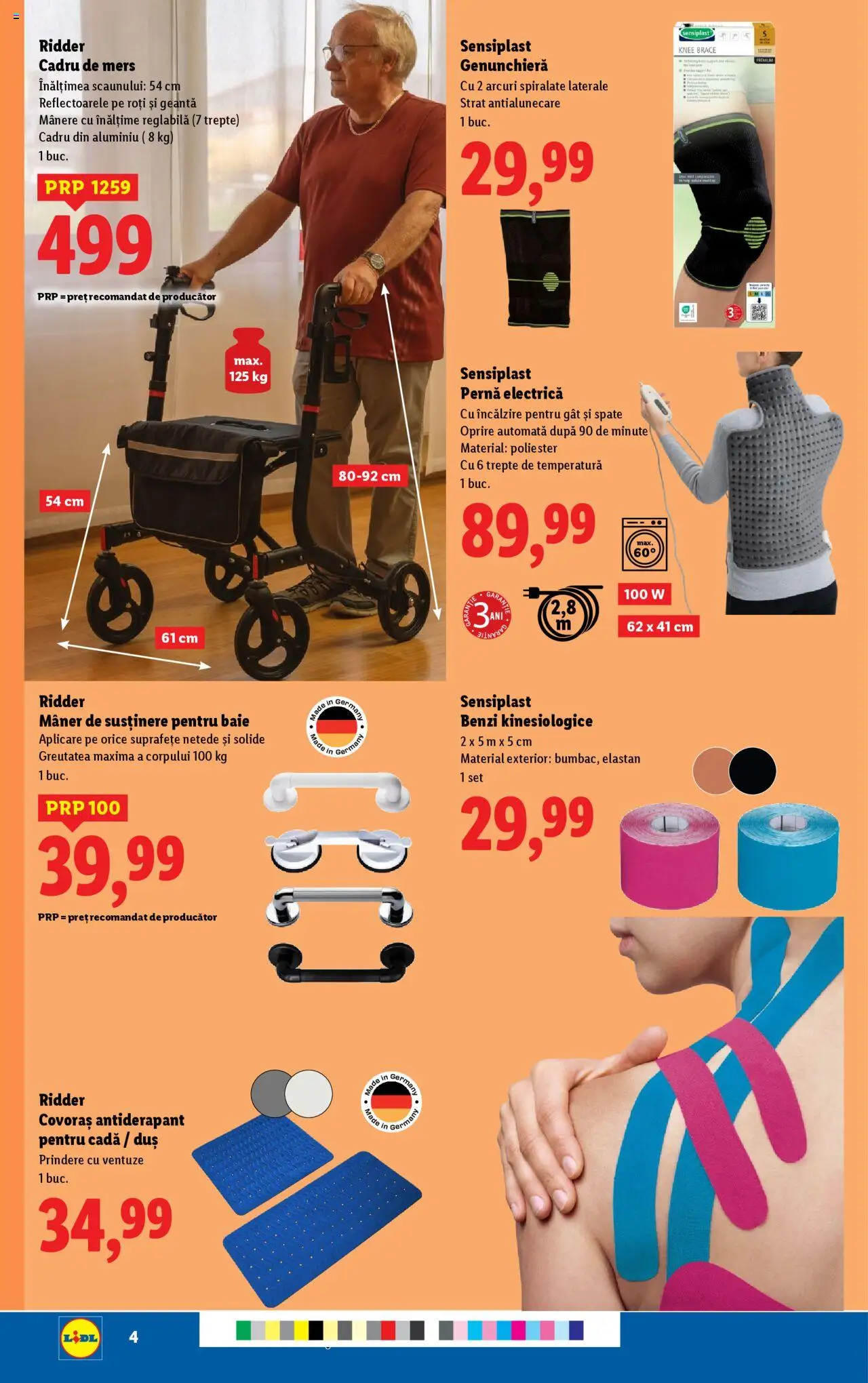 Catalog LIDL 6 - 11 Octombrie 2025 | Pagina 4 | Produse: Geantă, Pernă, Cadă, Duș