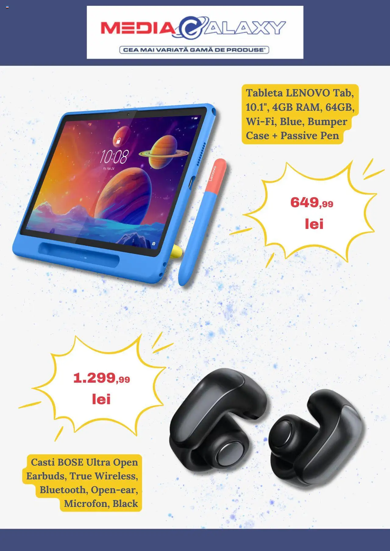 Catalog Media Galaxy 2 - 7 Octombrie 2025 | Pagina 2 | Produse: Tabletă, Căști