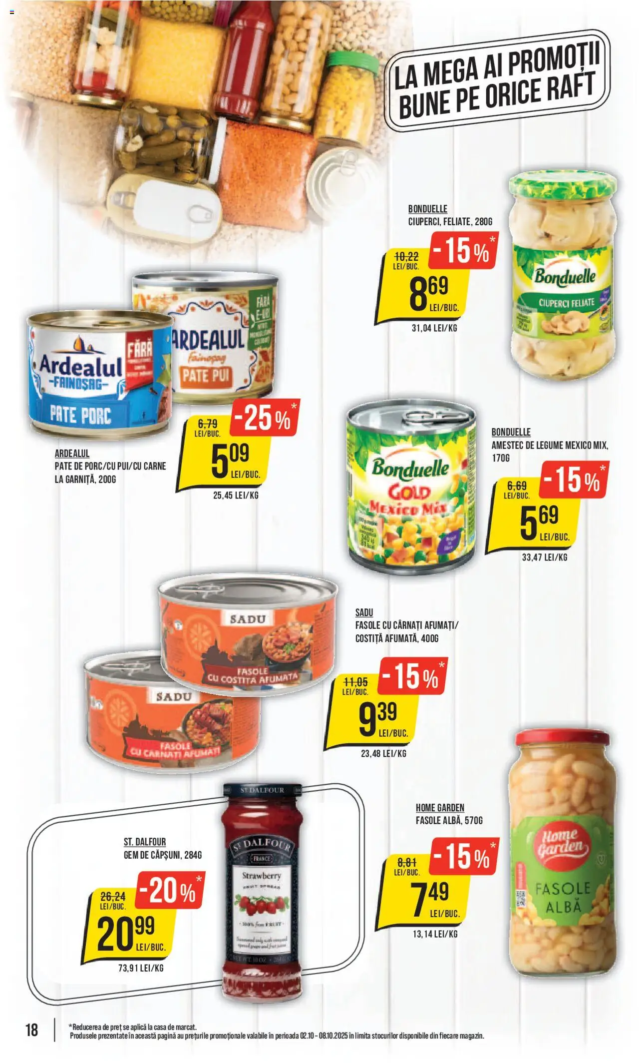 Catalog Mega Image 2 - 7 Octombrie 2025 | Pagina 18 | Produse: Hacıyatmaz Kedi Oyuncağı, Pate, Gem, Legume