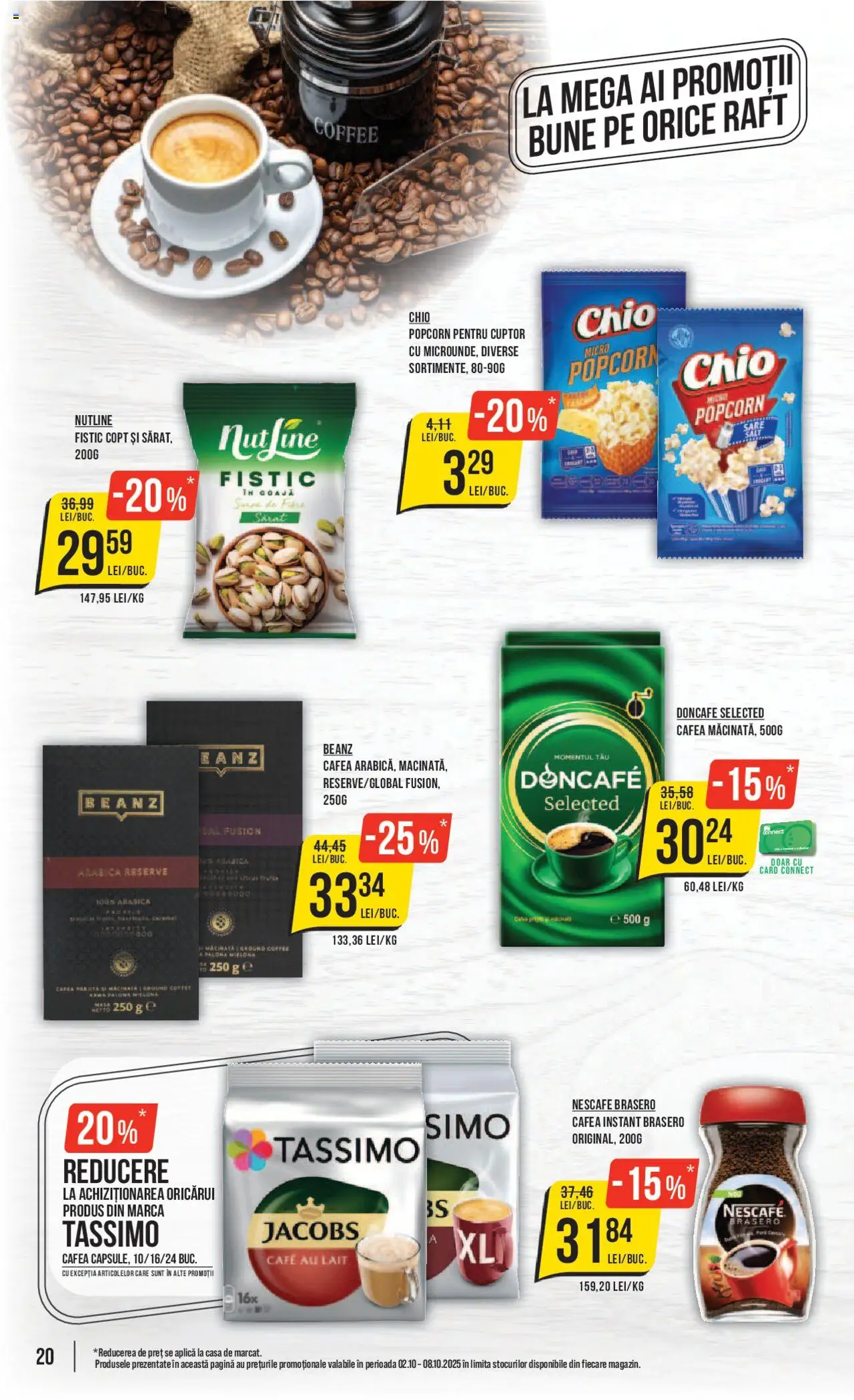 Catalog Mega Image 2 - 7 Octombrie 2025 | Pagina 20 | Produse: Raft, Köpek çiti, Cafea, Sare
