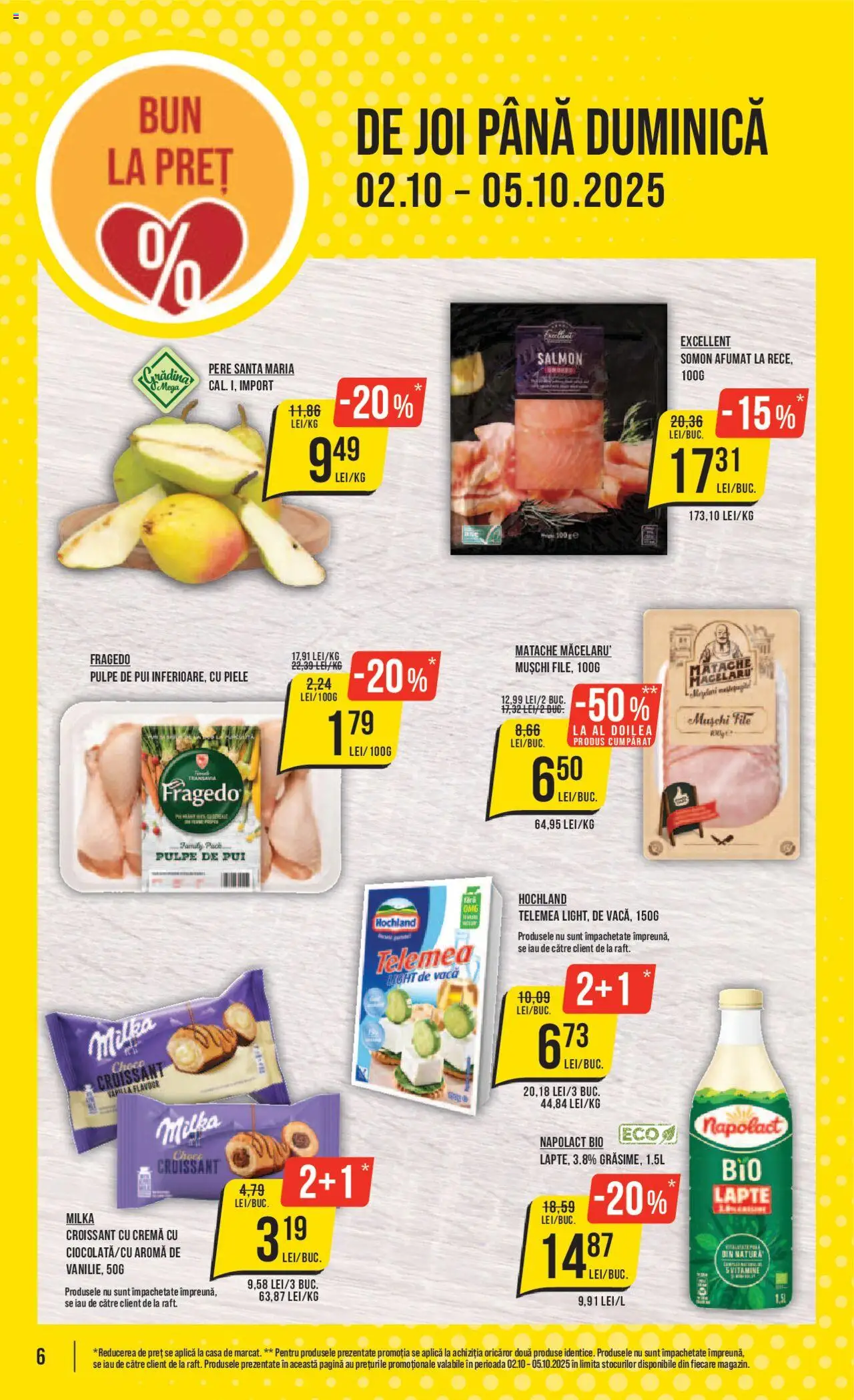 Catalog Mega Image 2 - 7 Octombrie 2025 | Pagina 6 | Produse: Şerit ödül, Hacıyatmaz Kedi Oyuncağı, Lapte, Cremă