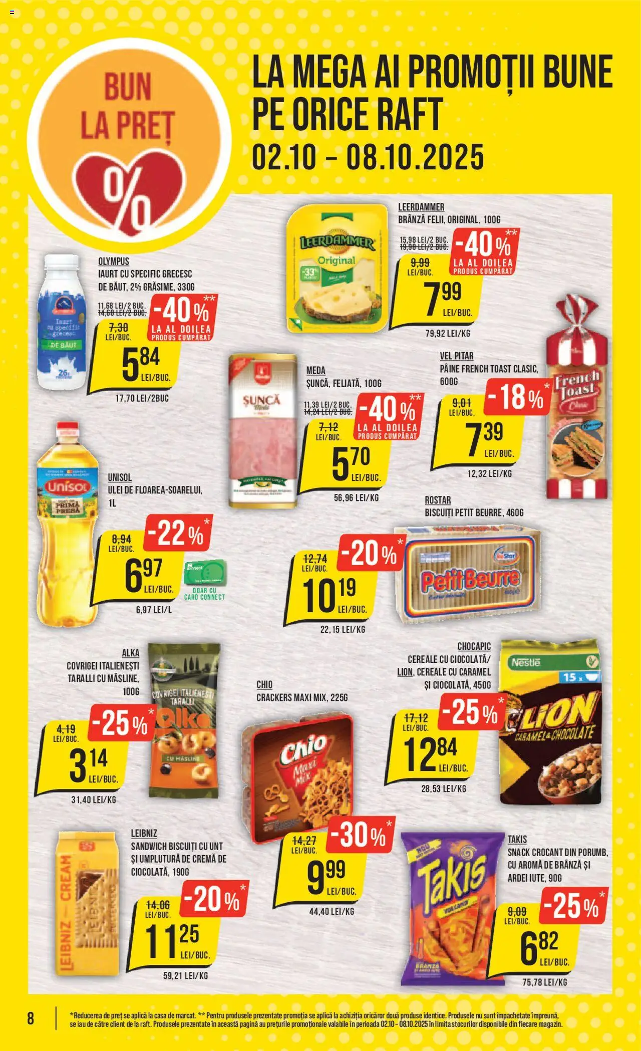 Catalog Mega Image 2 - 7 Octombrie 2025 | Pagina 8 | Produse: Covrigei, Unt, Cremă, Biscuiți