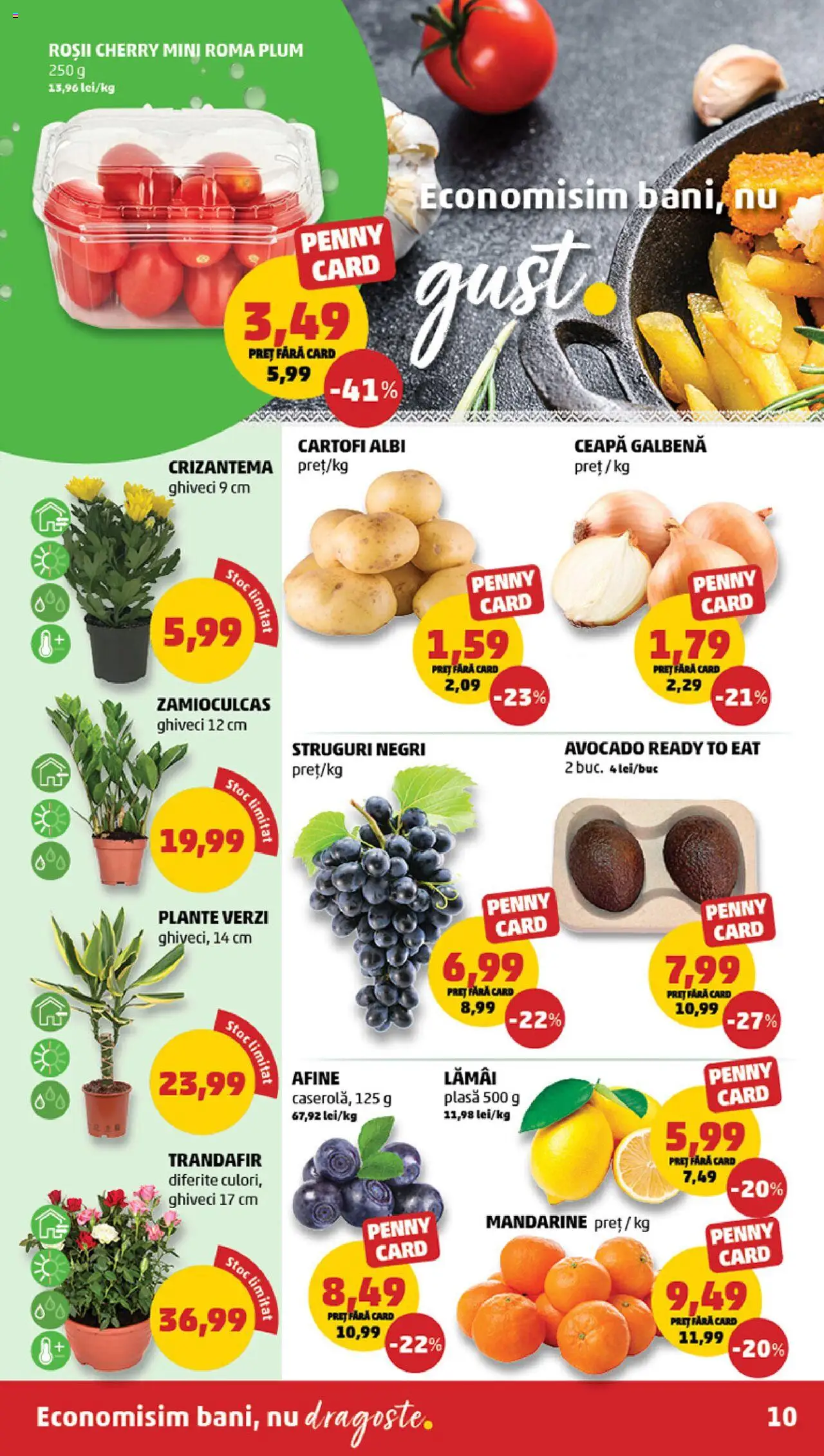 Catalog PENNY Market 1 - 6 Octombrie 2025 | Pagina 10 | Produse: Struguri, Trandafir, Cartofi, Ceapă