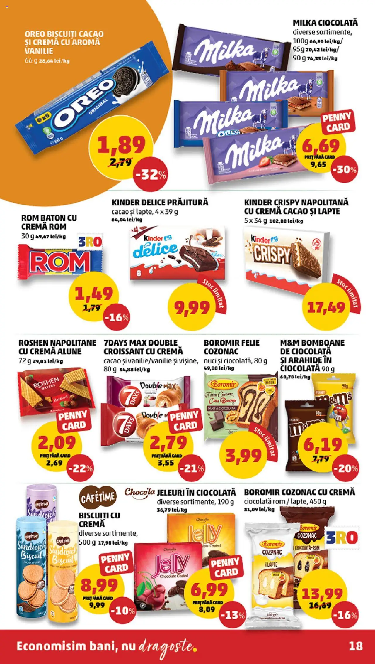 Catalog PENNY Market 1 - 6 Octombrie 2025 | Pagina 18 | Produse: Prăjitură, Arahide, Alune, Rom